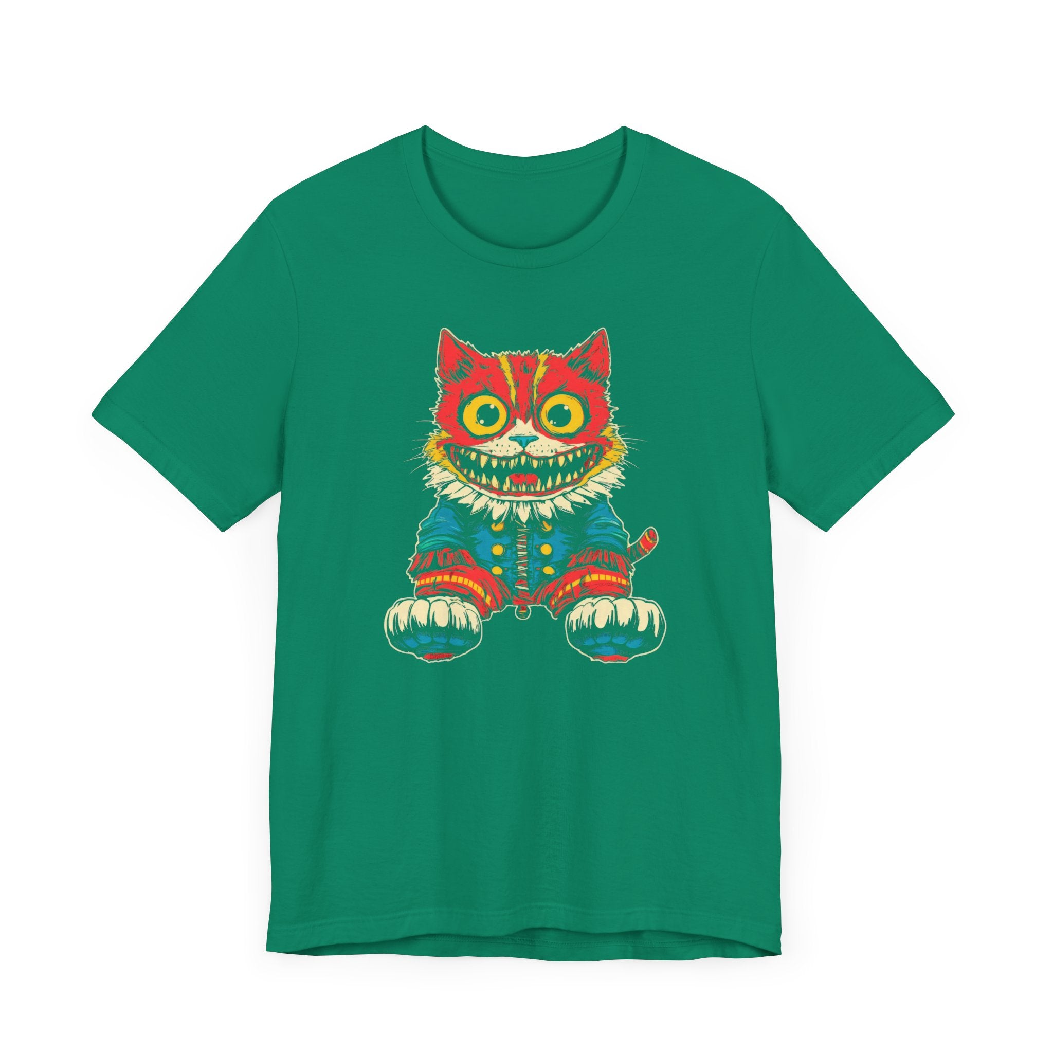 Vintage Creepy Cat Graphic Tee