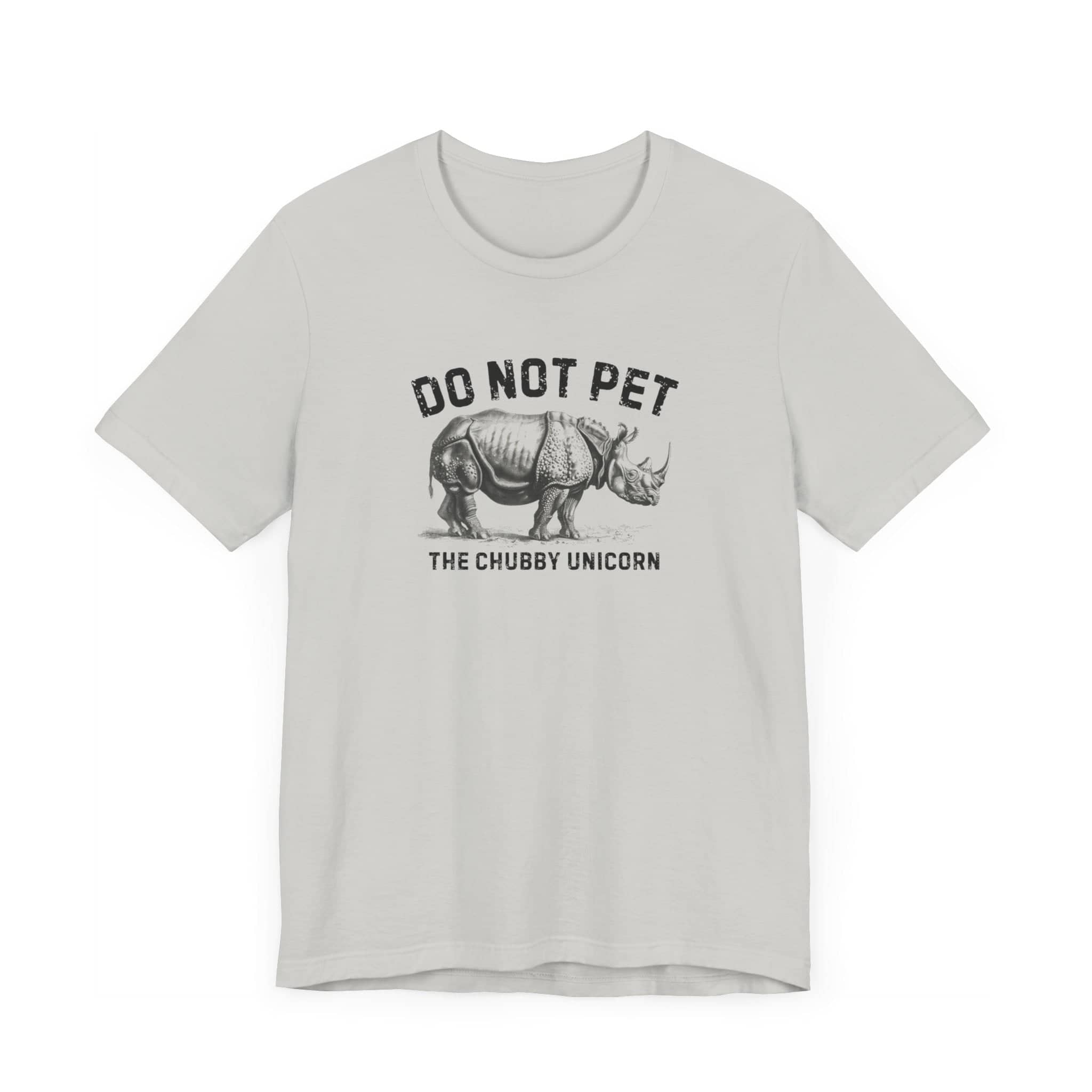 Do Not Pet The Chubby Unicorn Shirt Funny Rhino Lover Tee