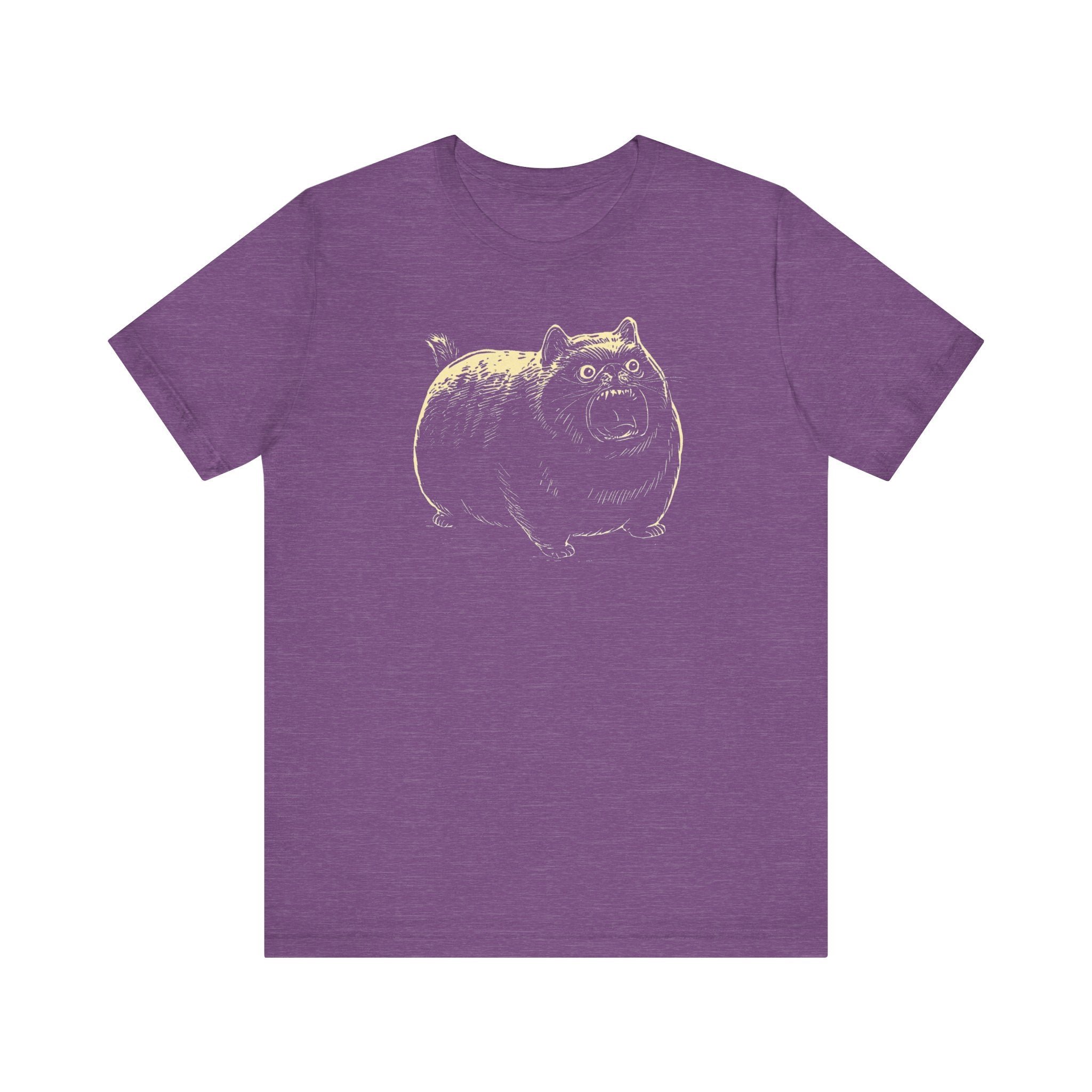 Angry Chubby Cat Graphic T-Shirt