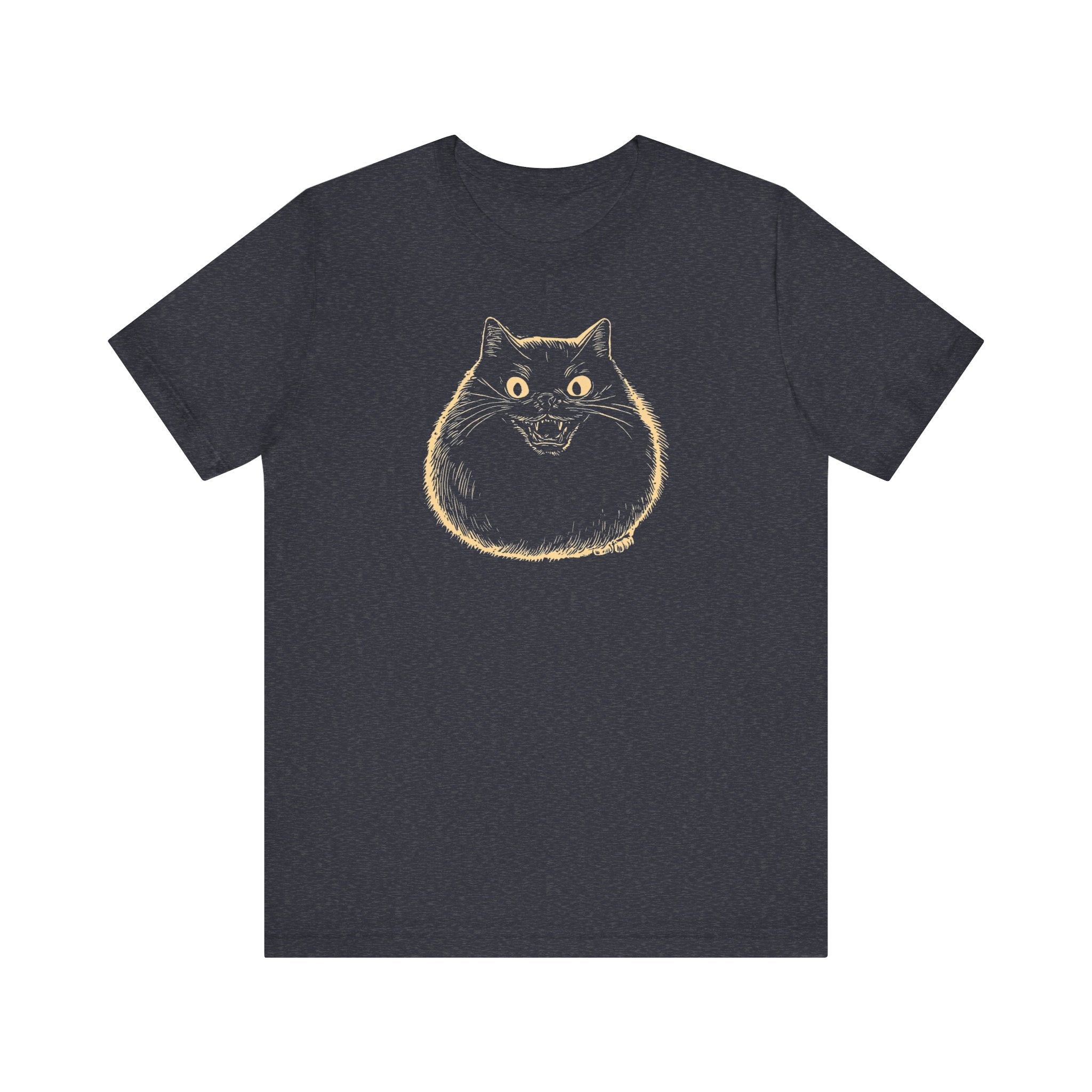 Spooky Black Cat Graphic T-Shirt