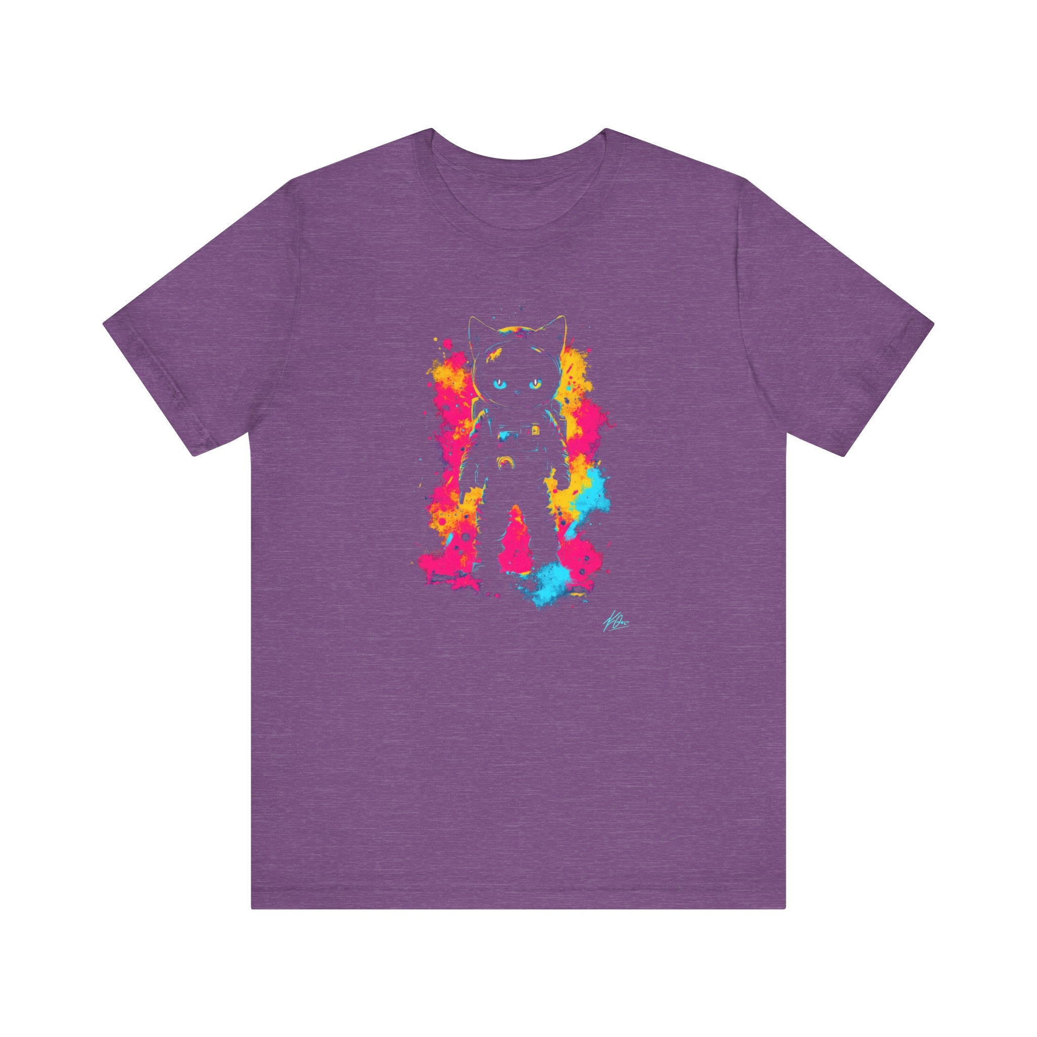 Neon Astronaut Cat T-Shirt