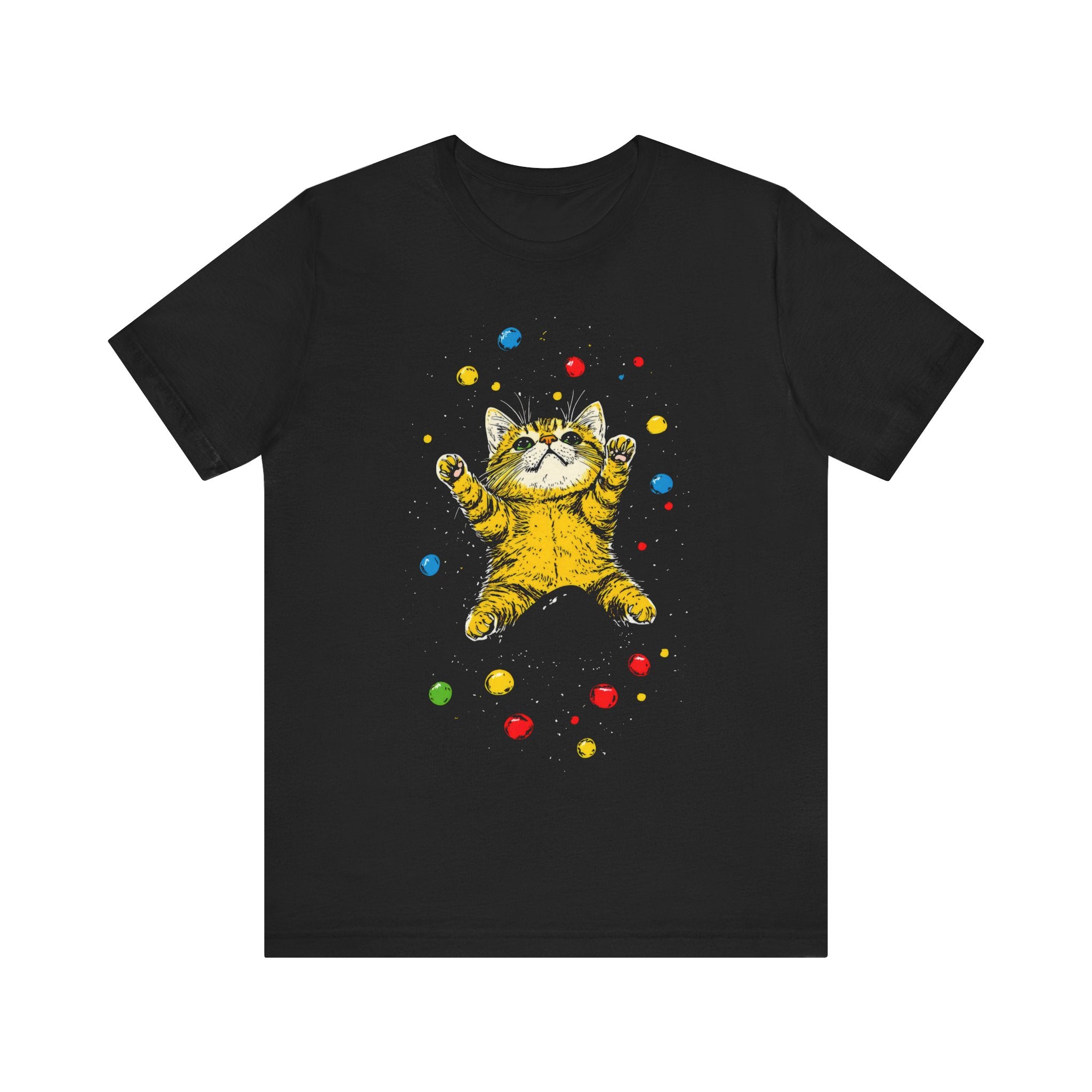 Playful Cat Graphic T-Shirt