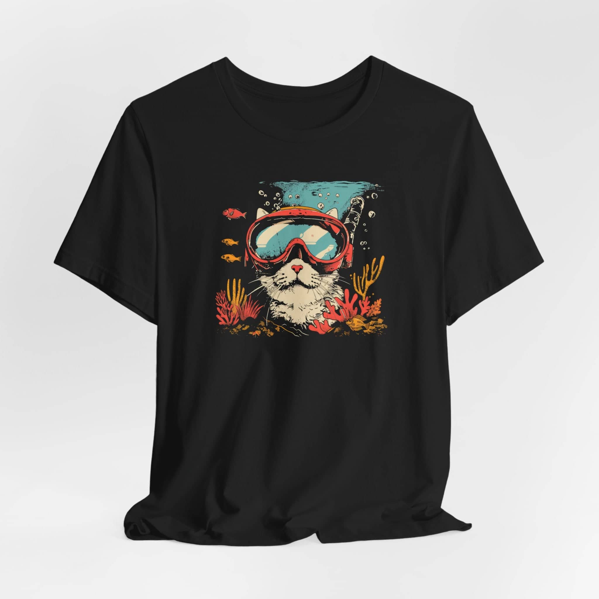 Scuba Diving Cat T-Shirt