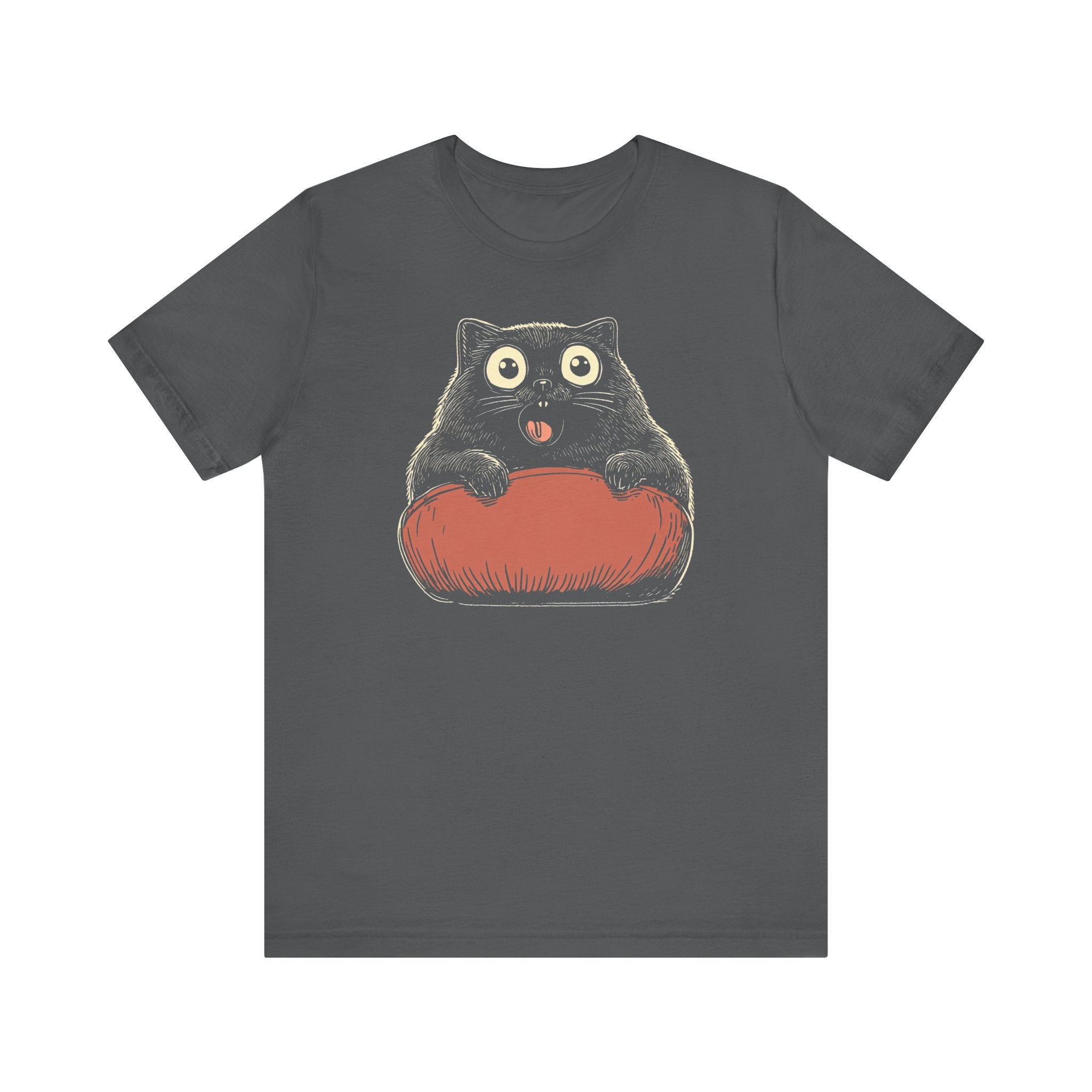 Quirky Cat on Pillow Graphic Tee