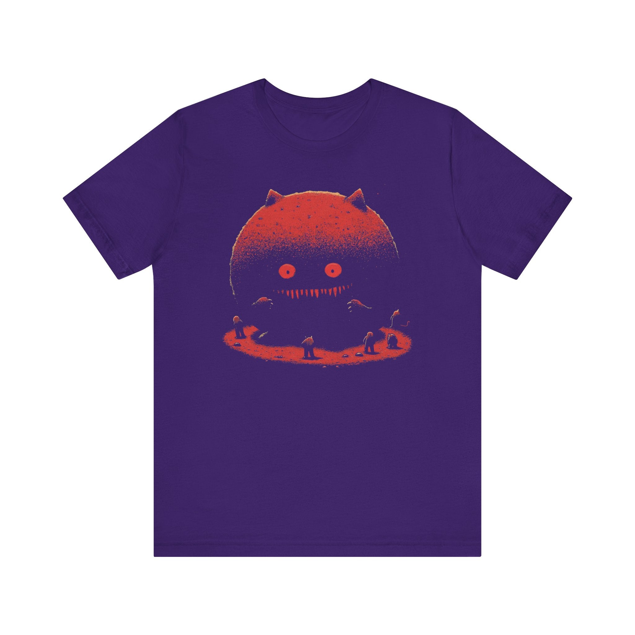 Eerie Cat Moon T-Shirt - Spooky Night Design