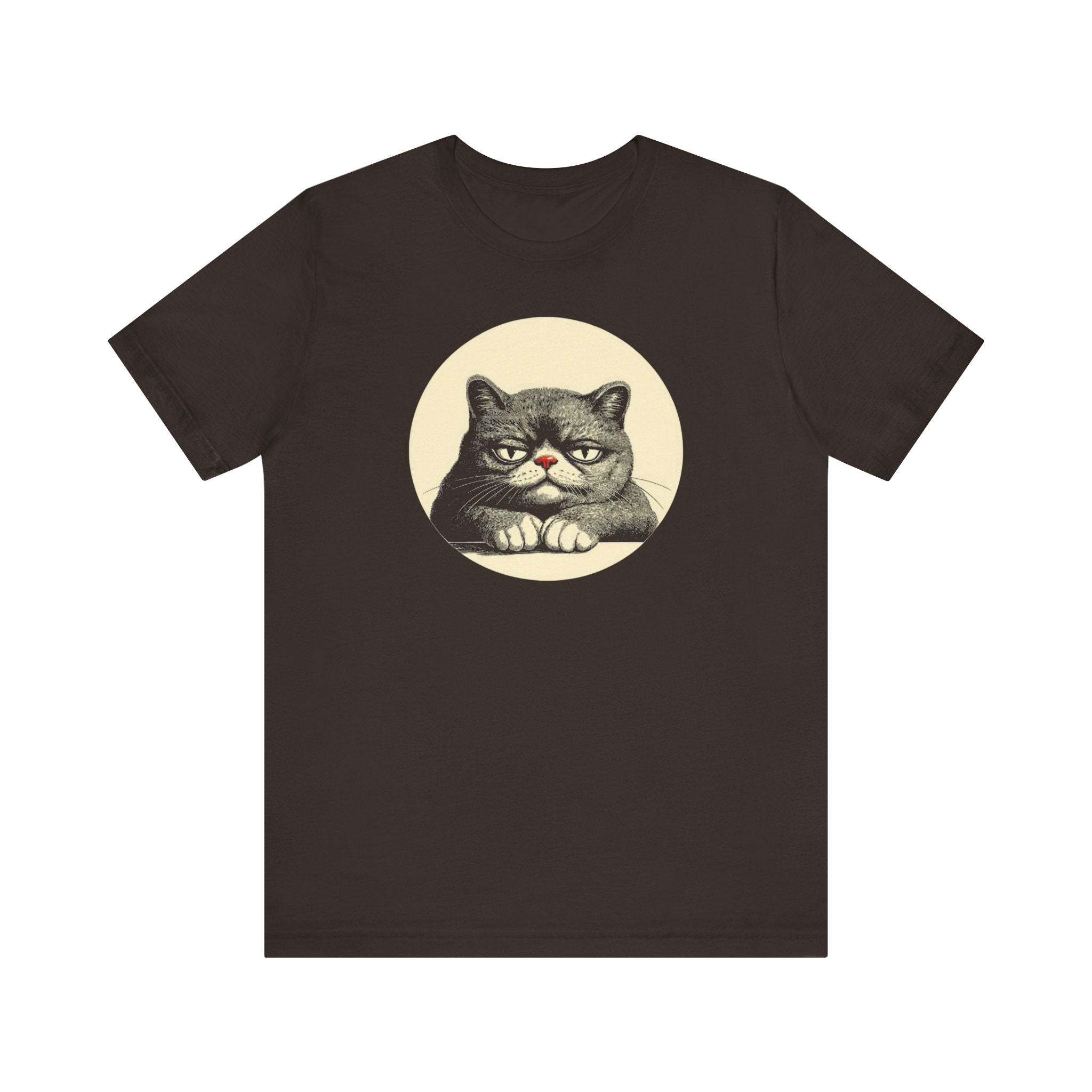 Grumpy Cat Graphic Tee – Vintage Style Cat Lover Shirt