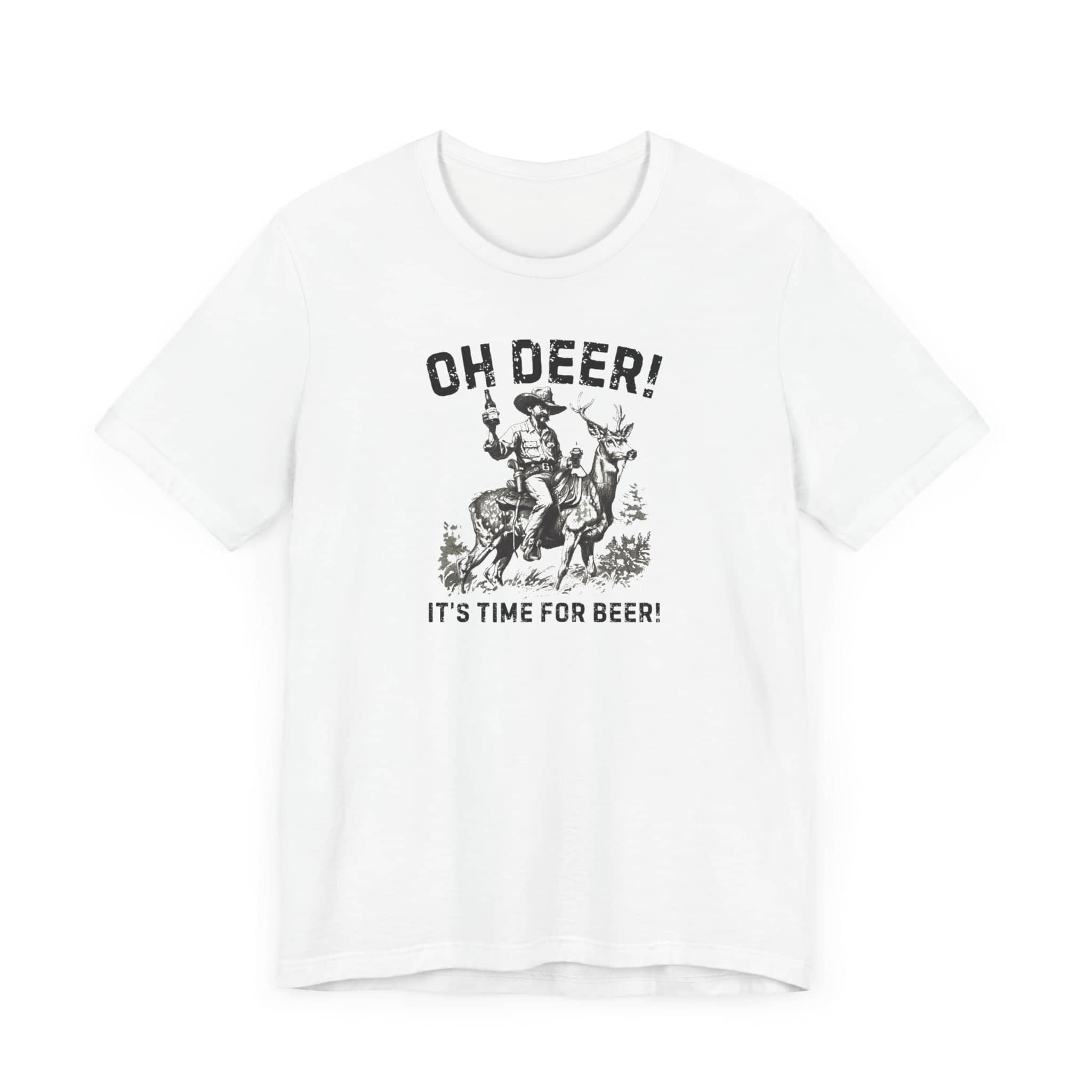 Oh Deer Its Time For Beer Shirt Funny Drinking Tee