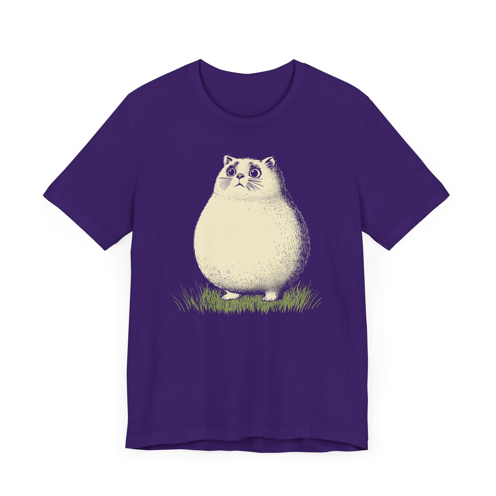 Chubby Cat in Grass Graphic Tee
