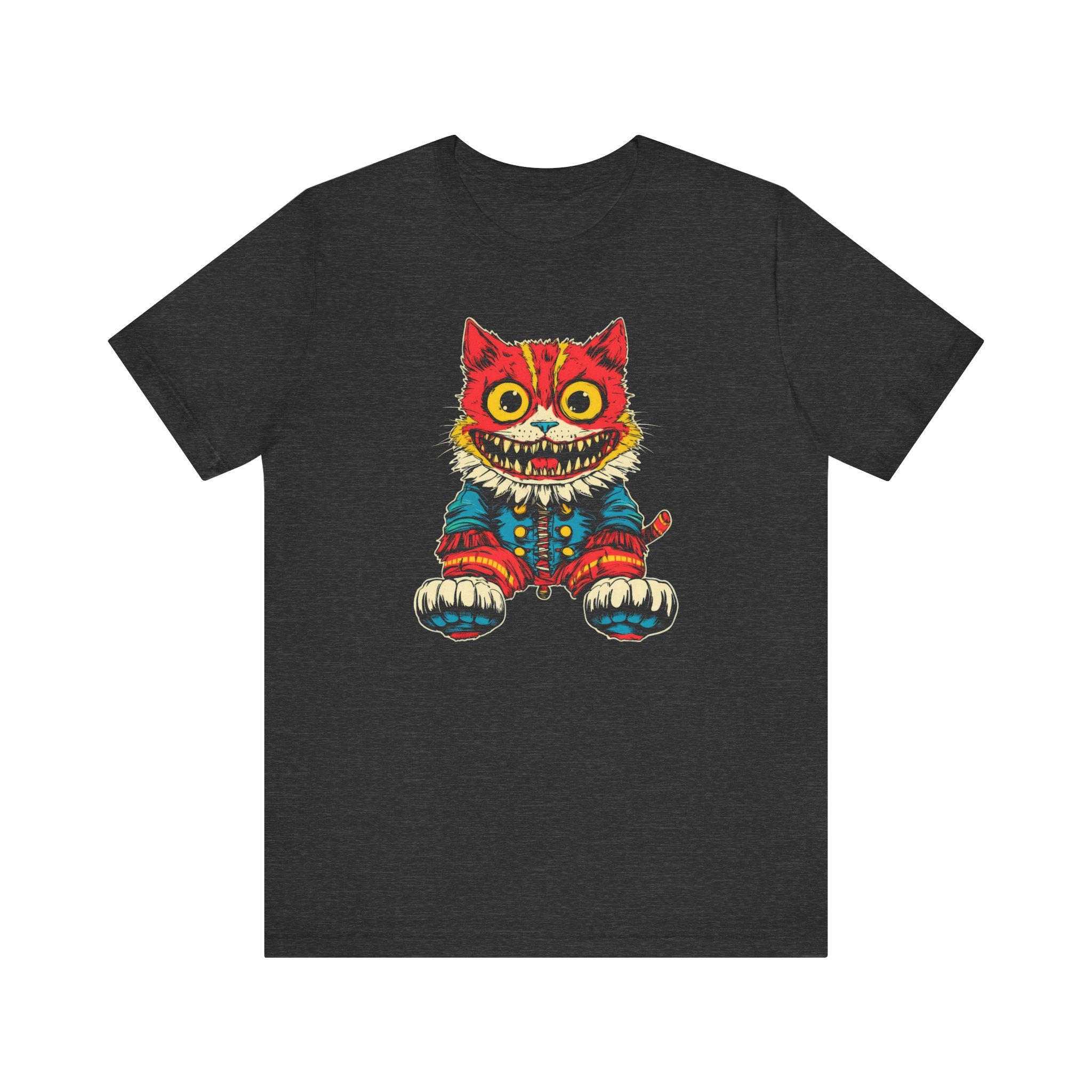 Vintage Creepy Cat Graphic Tee