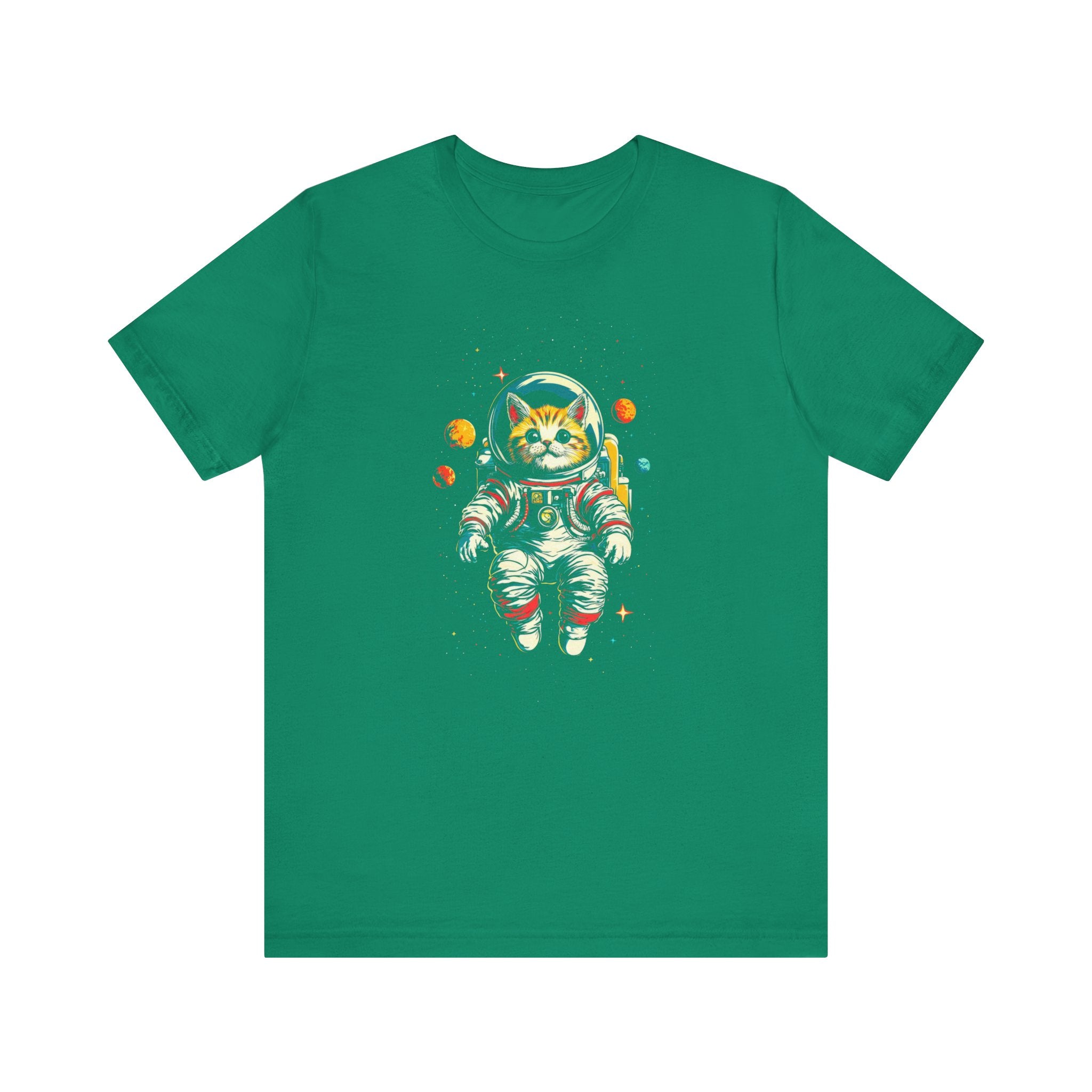 Astronaut Cat in Space T-Shirt