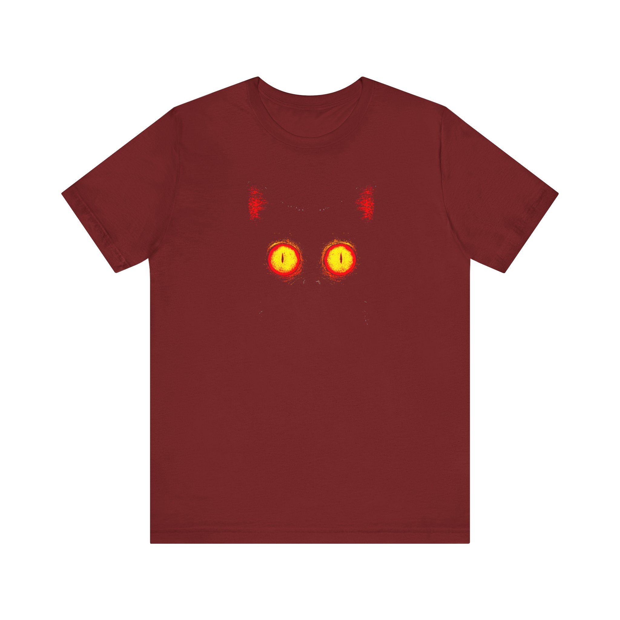 Glowing Cat Eyes T-Shirt – Mysterious Black Cat Tee