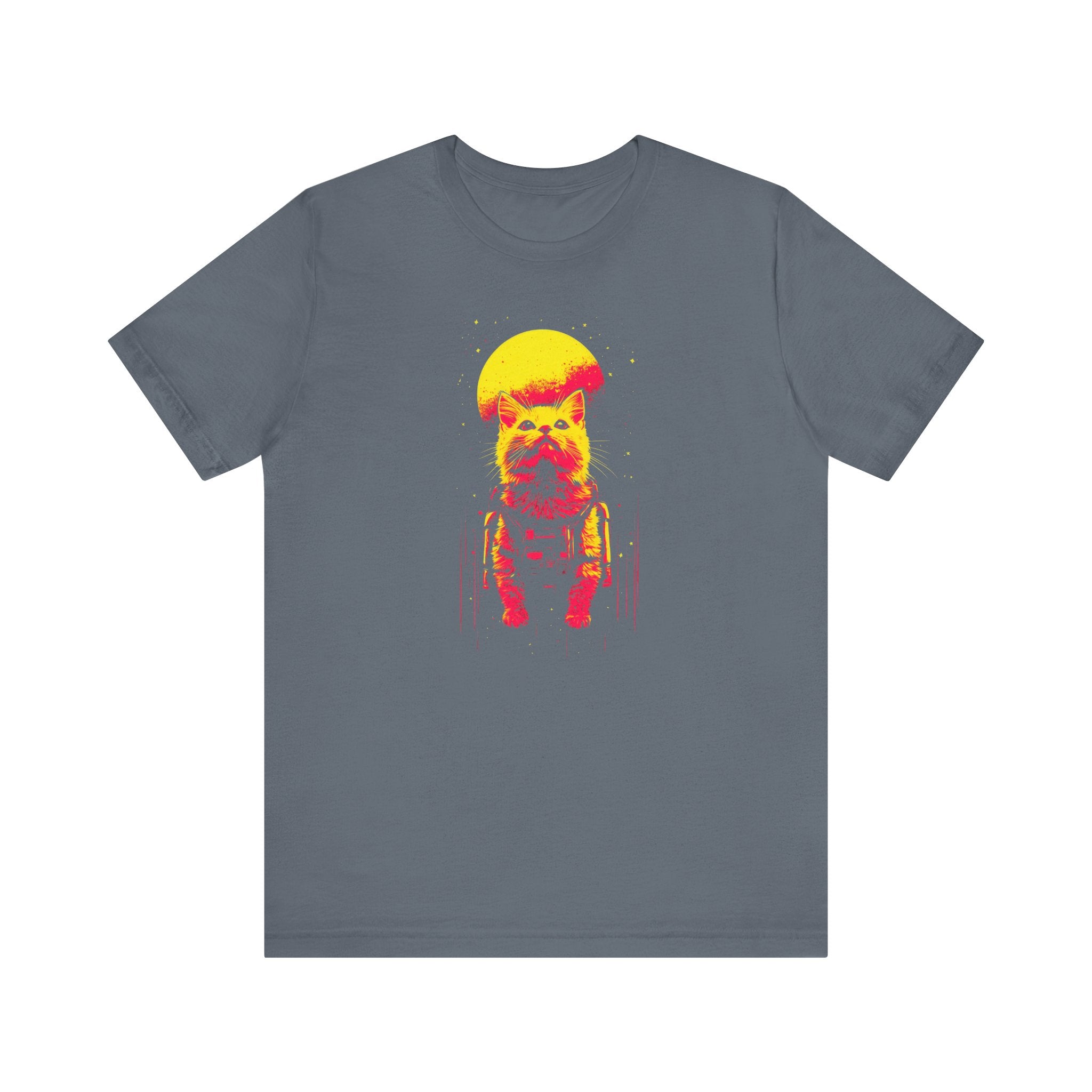 Neon Moon Astronaut Cat T-Shirt