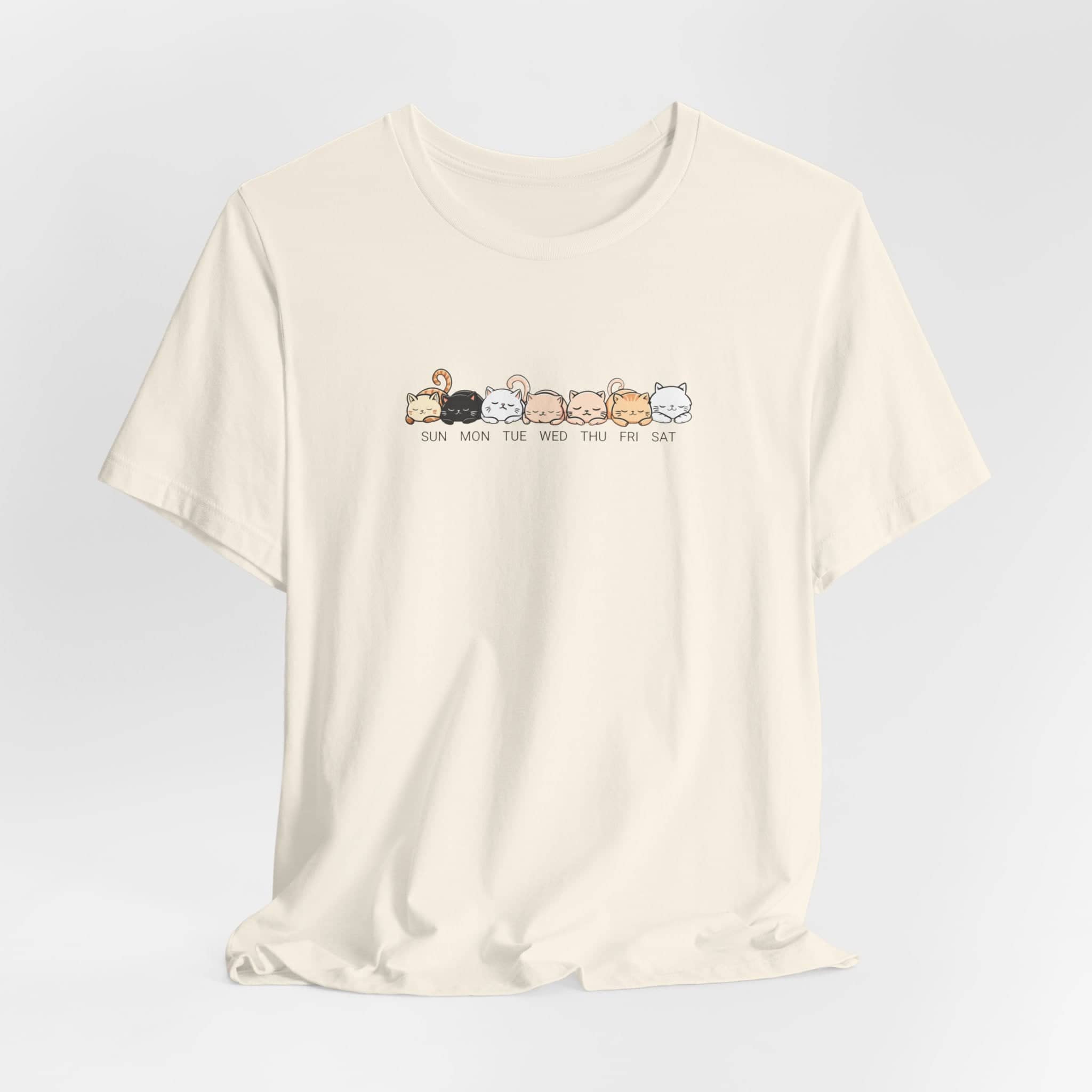 Weekly Cat Faces T-Shirt
