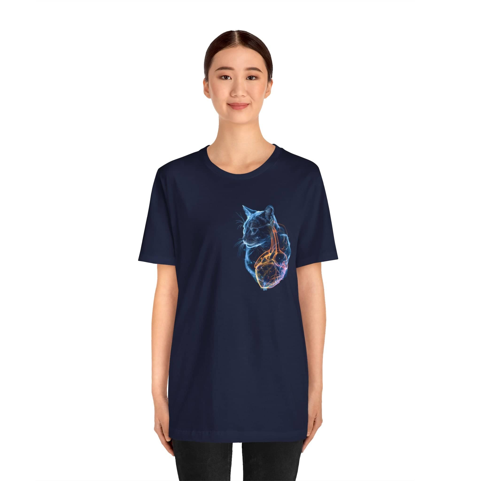 My Cat IS My Heart Unisex Jersey Short Sleeve Tee