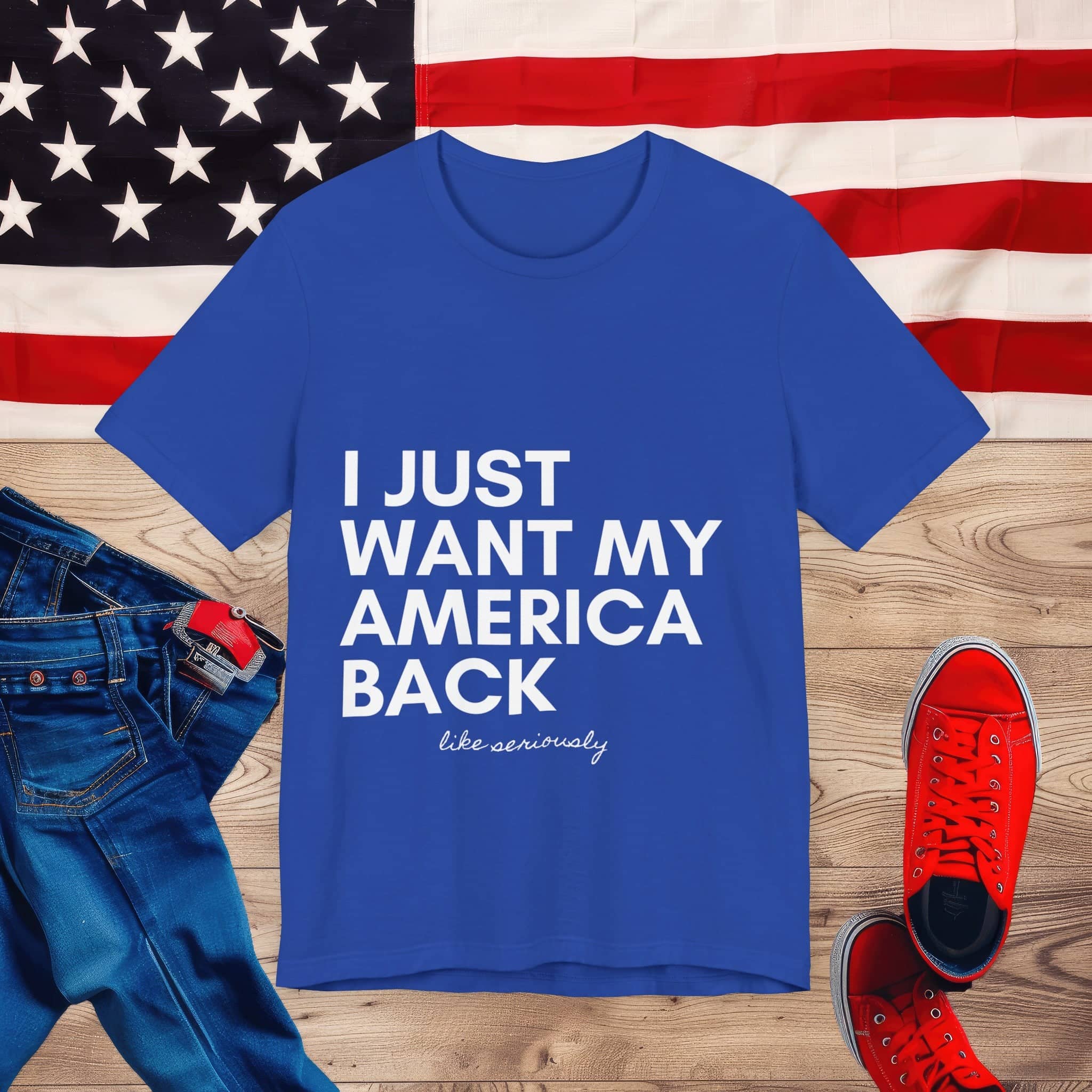 Vintage America Love Tee Unisex Jersey Short Sleeve Tee