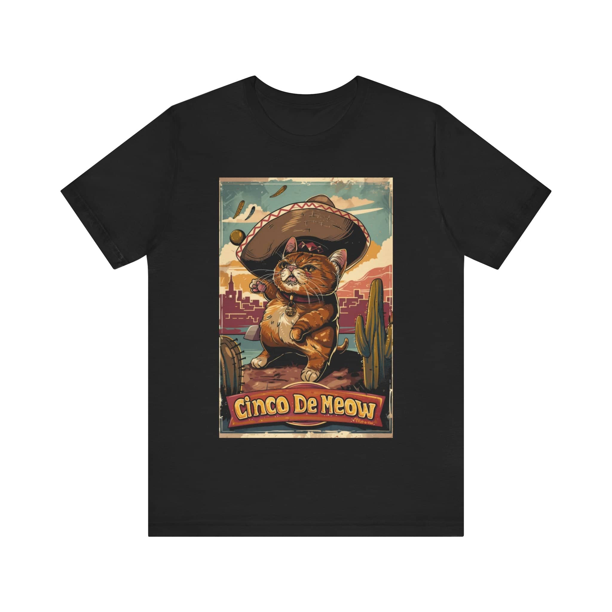 Cinco De Meow Uncle Unisex Jersey Short Sleeve Tee