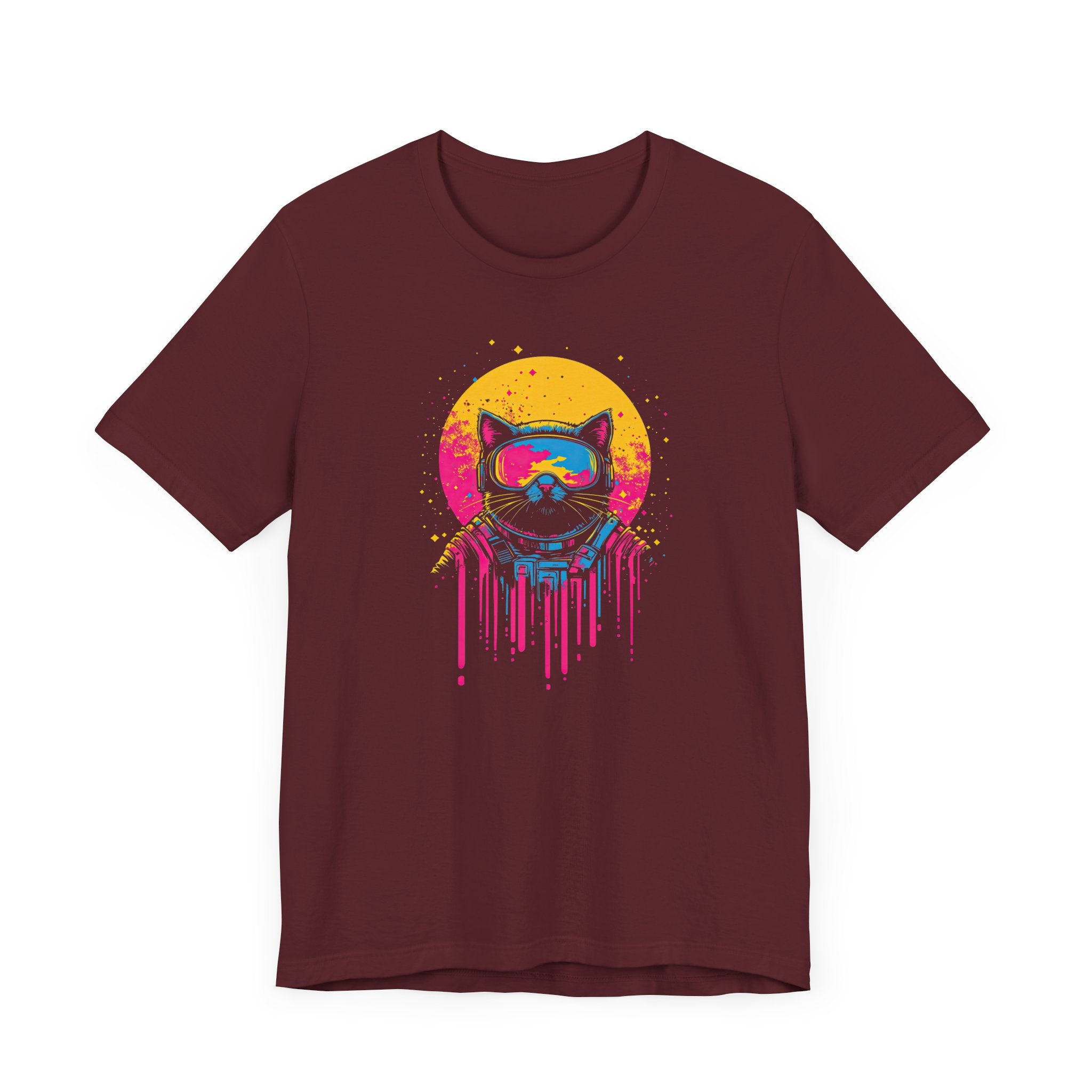 Retro Futuristic Cat T-Shirt