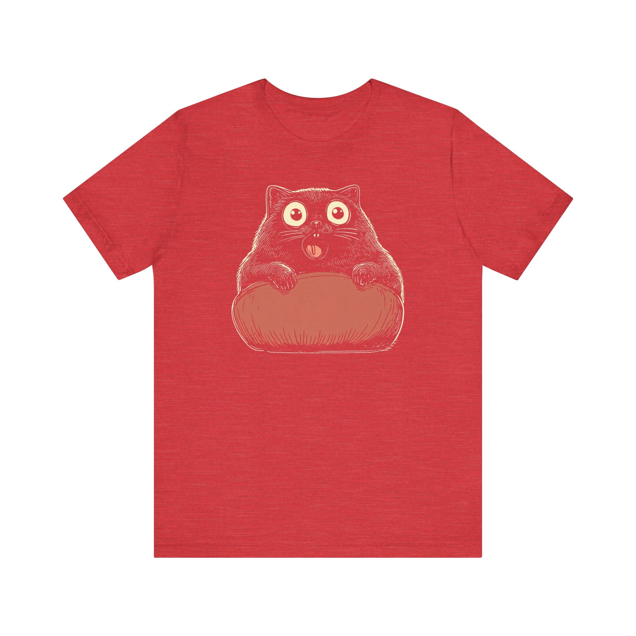 Quirky Cat on Pillow Graphic Tee