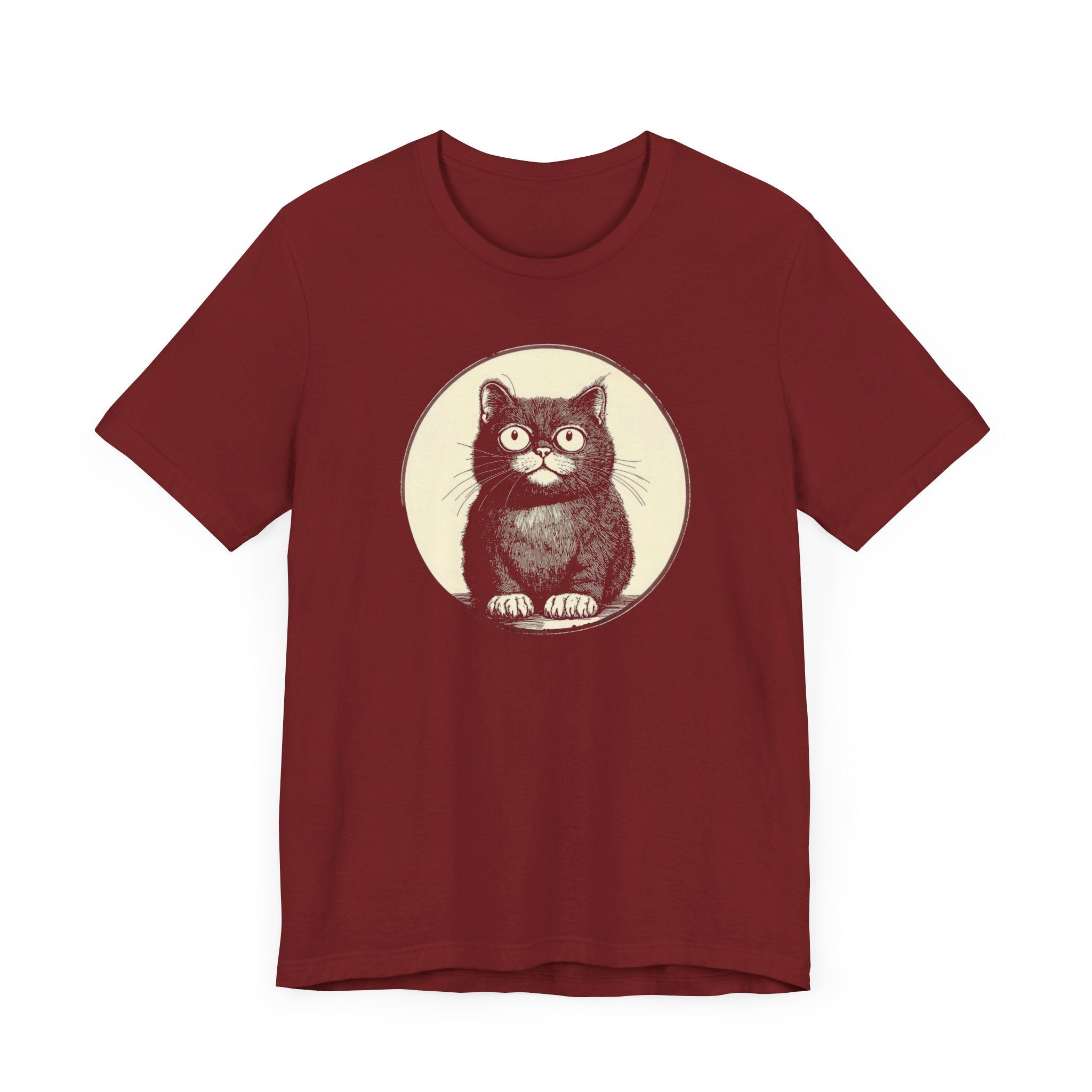 Cute Cat Graphic Tee – Vintage Style Cat Lover Shirt