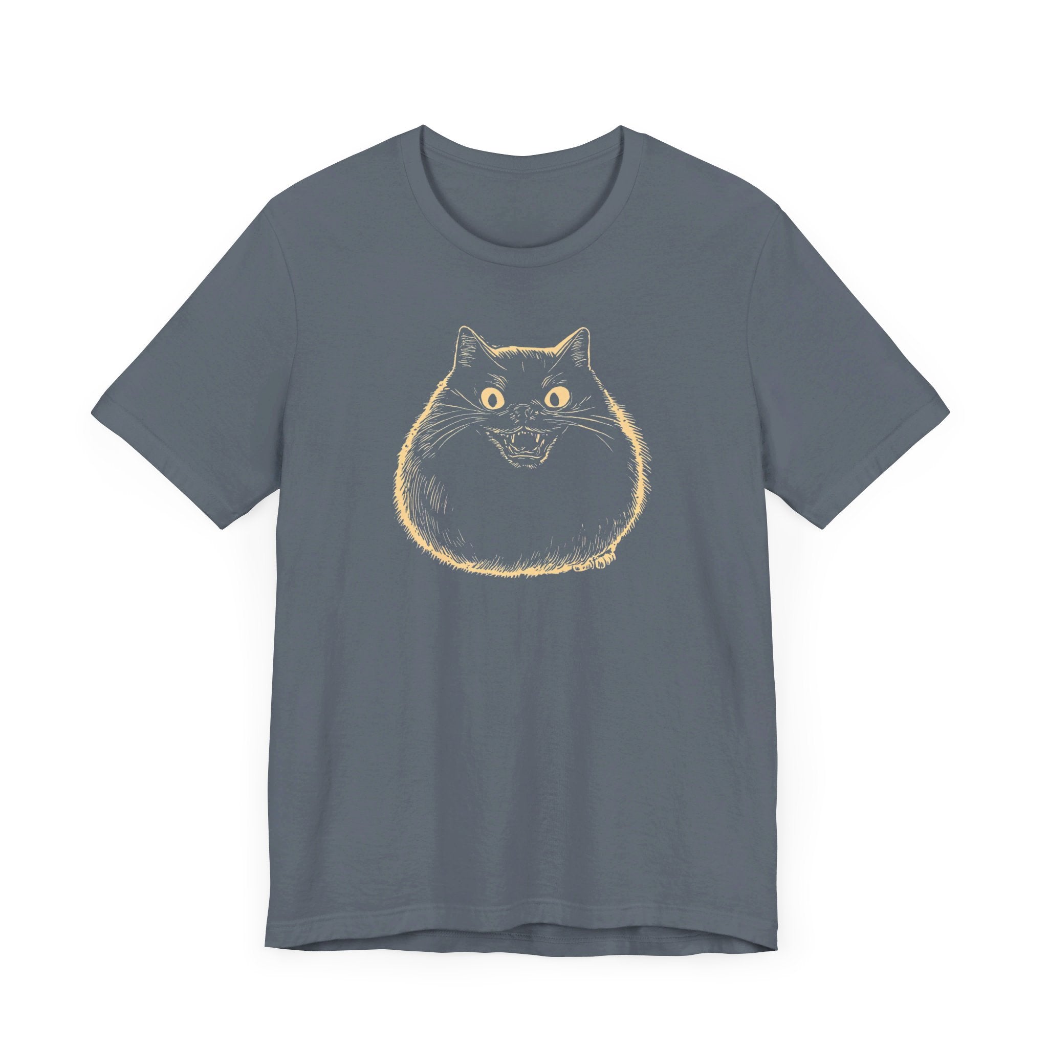 Spooky Black Cat Graphic T-Shirt