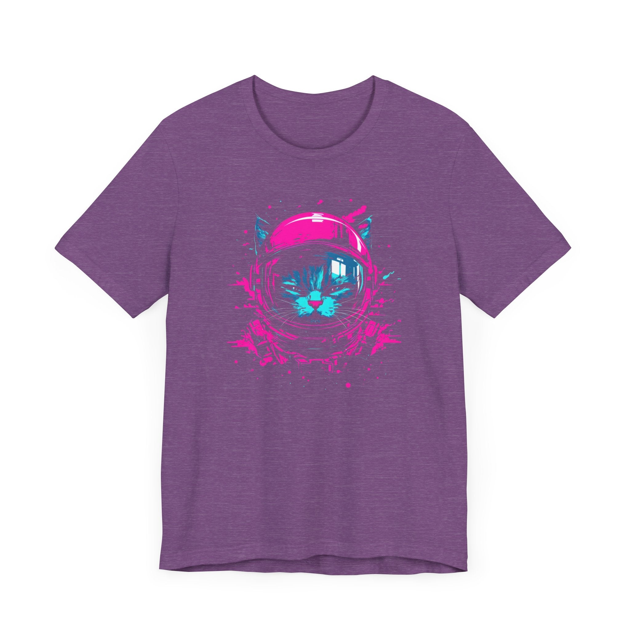 Neon Astronaut Cat T-Shirt