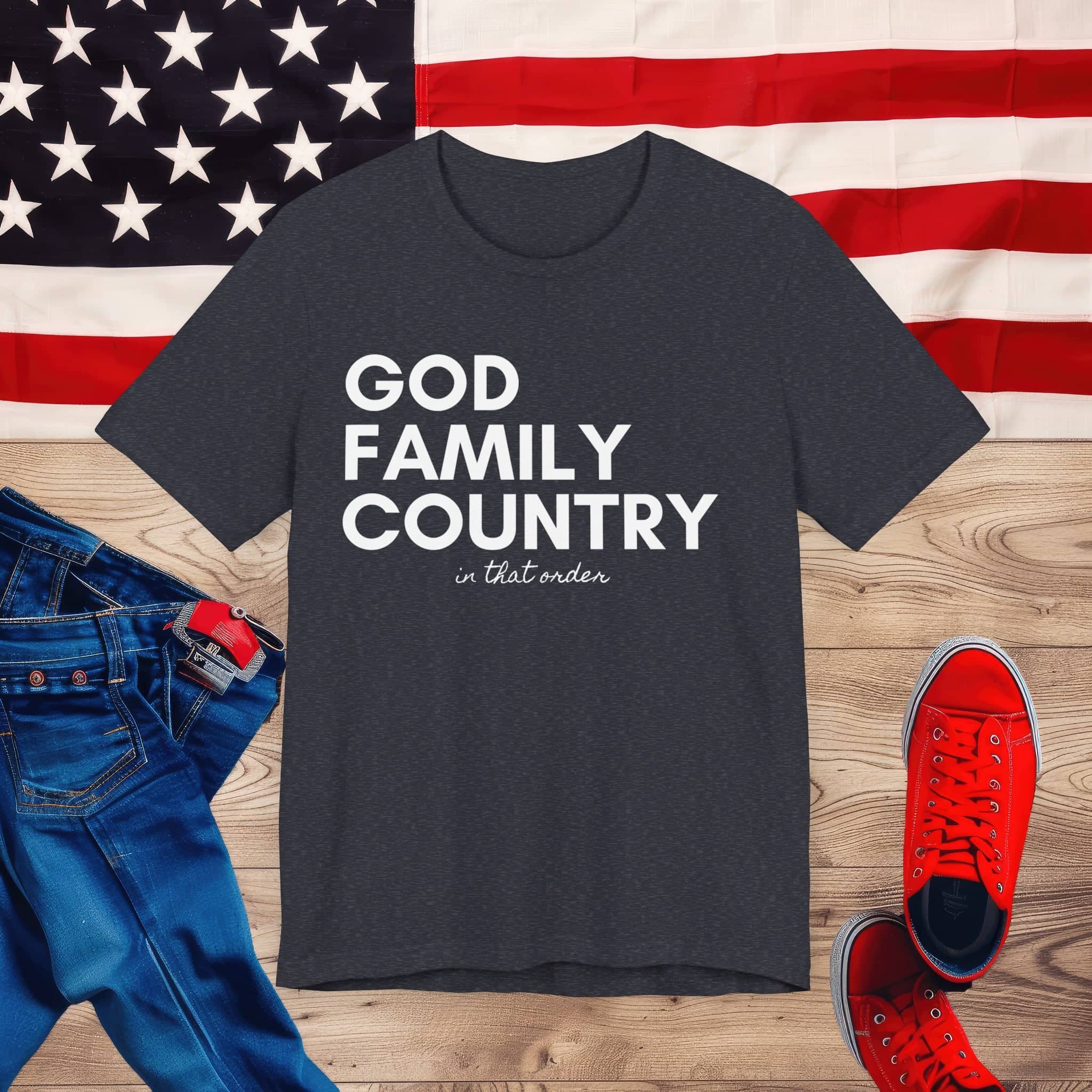 Foundational Values Tee Top Centered Unisex Jersey Short Sleeve Tee