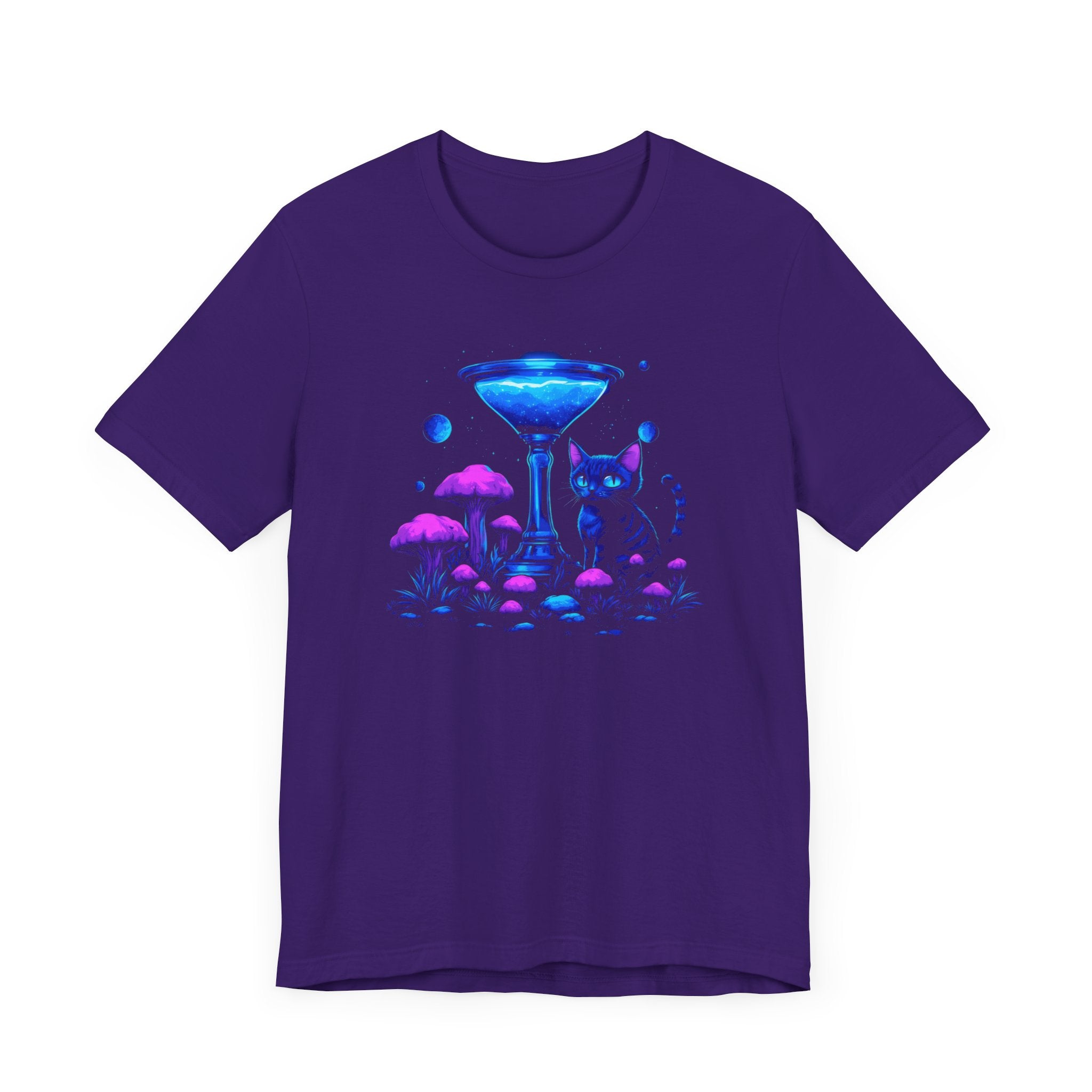 Mystical Neon Cat T-Shirt