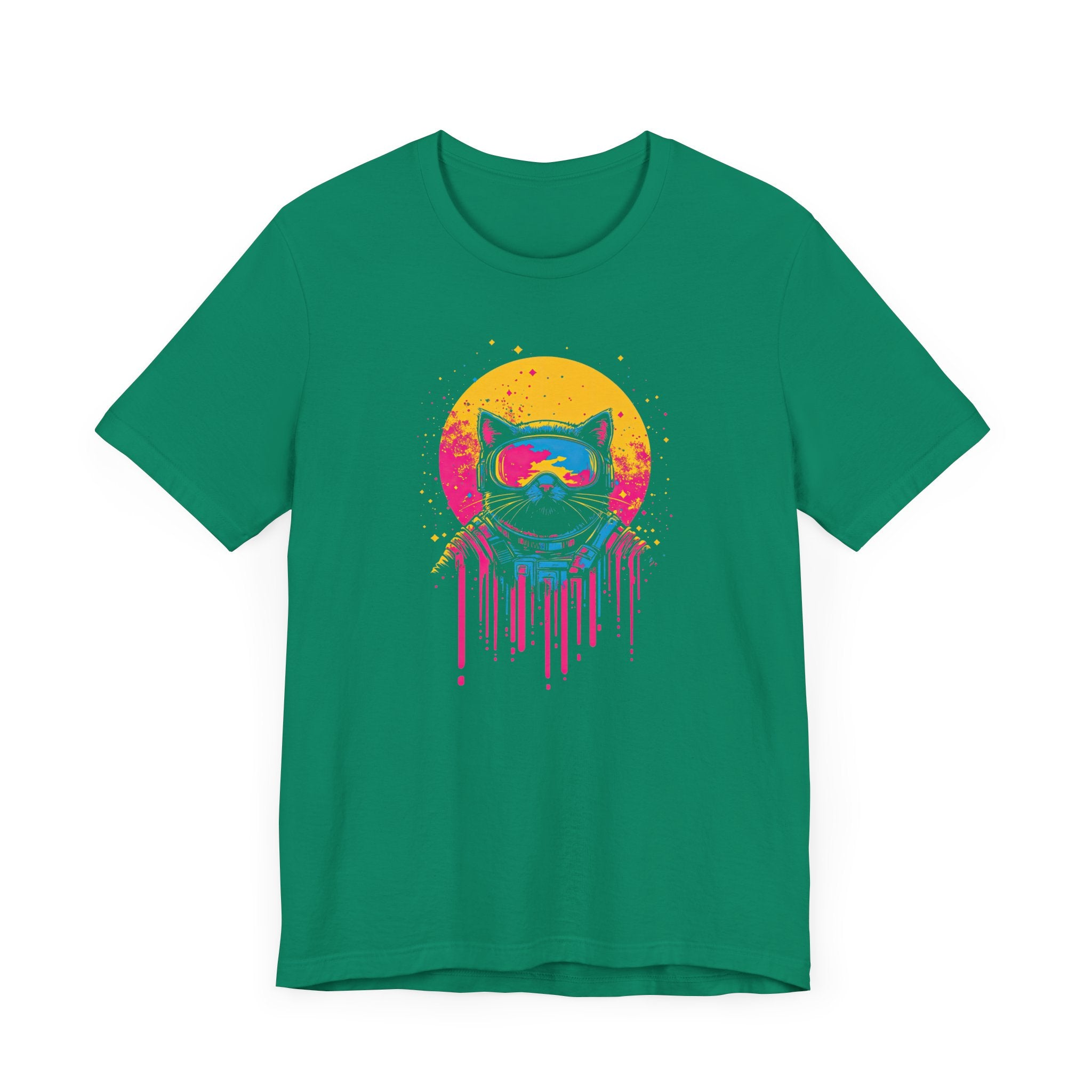 Retro Futuristic Cat T-Shirt