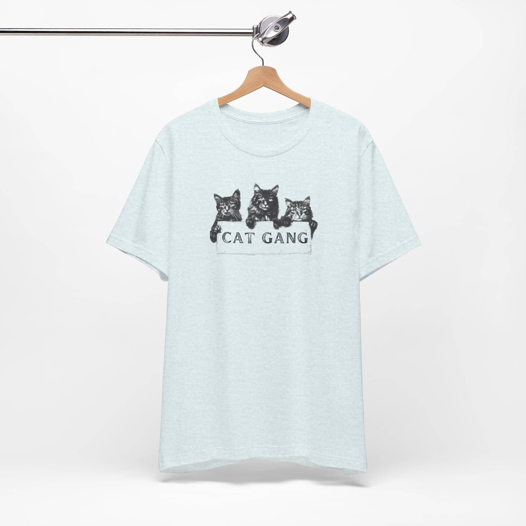Cat Gang Shirt Funny Cat Lover Unisex Jersey Short Sleeve Tee