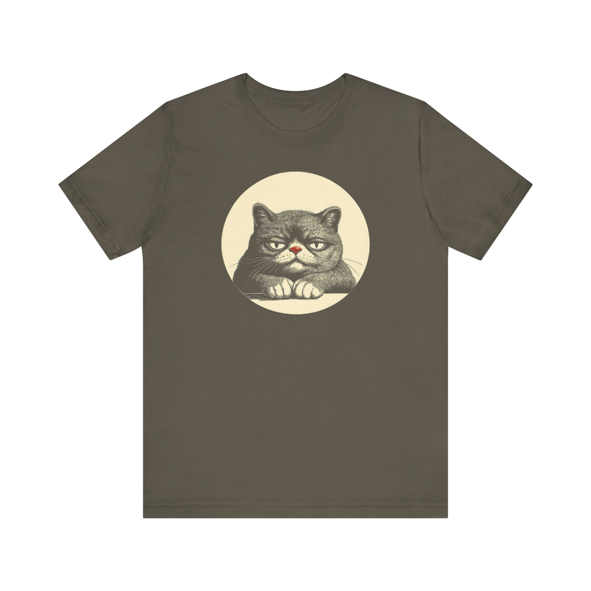 Grumpy Cat Graphic Tee – Vintage Style Cat Lover Shirt