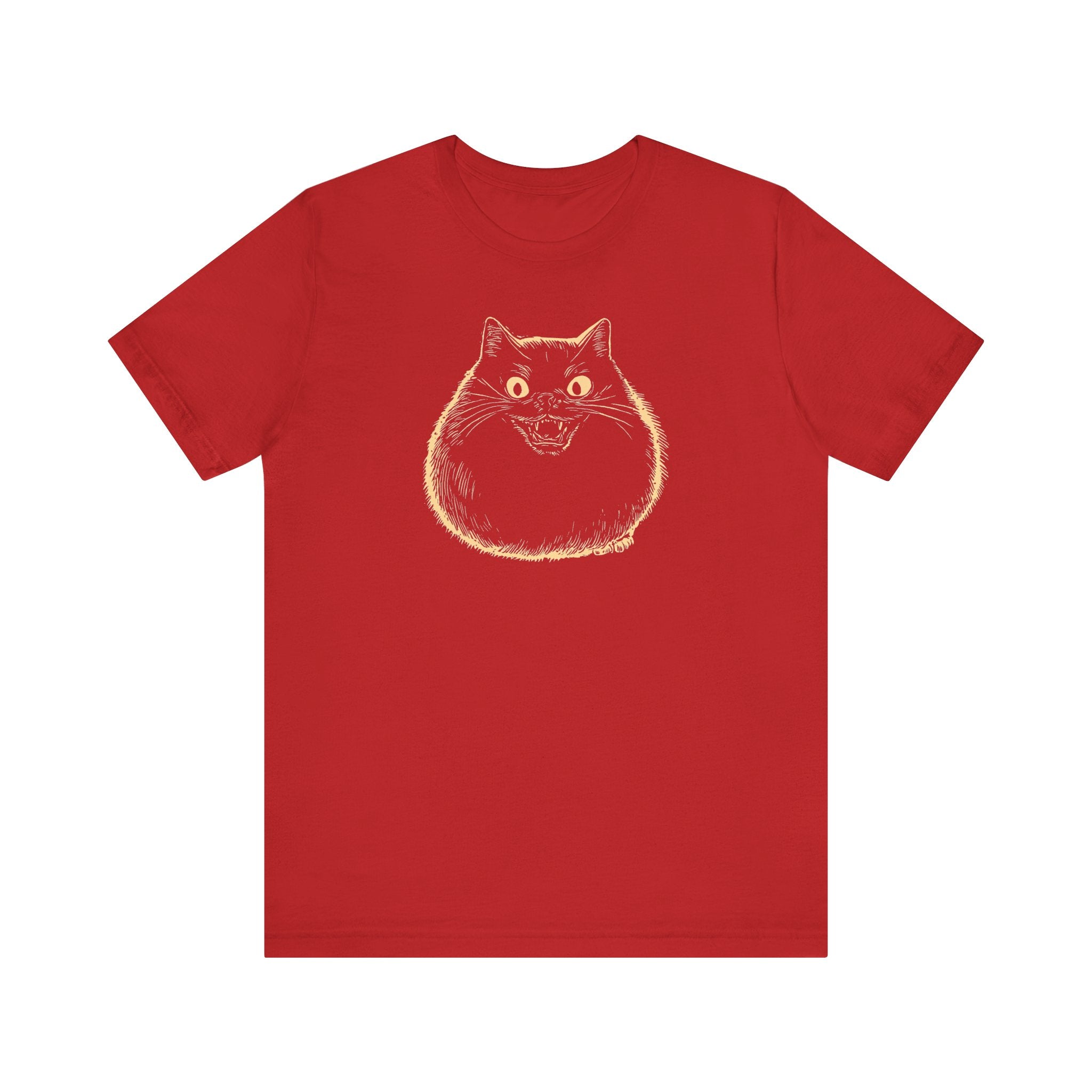 Spooky Black Cat Graphic T-Shirt