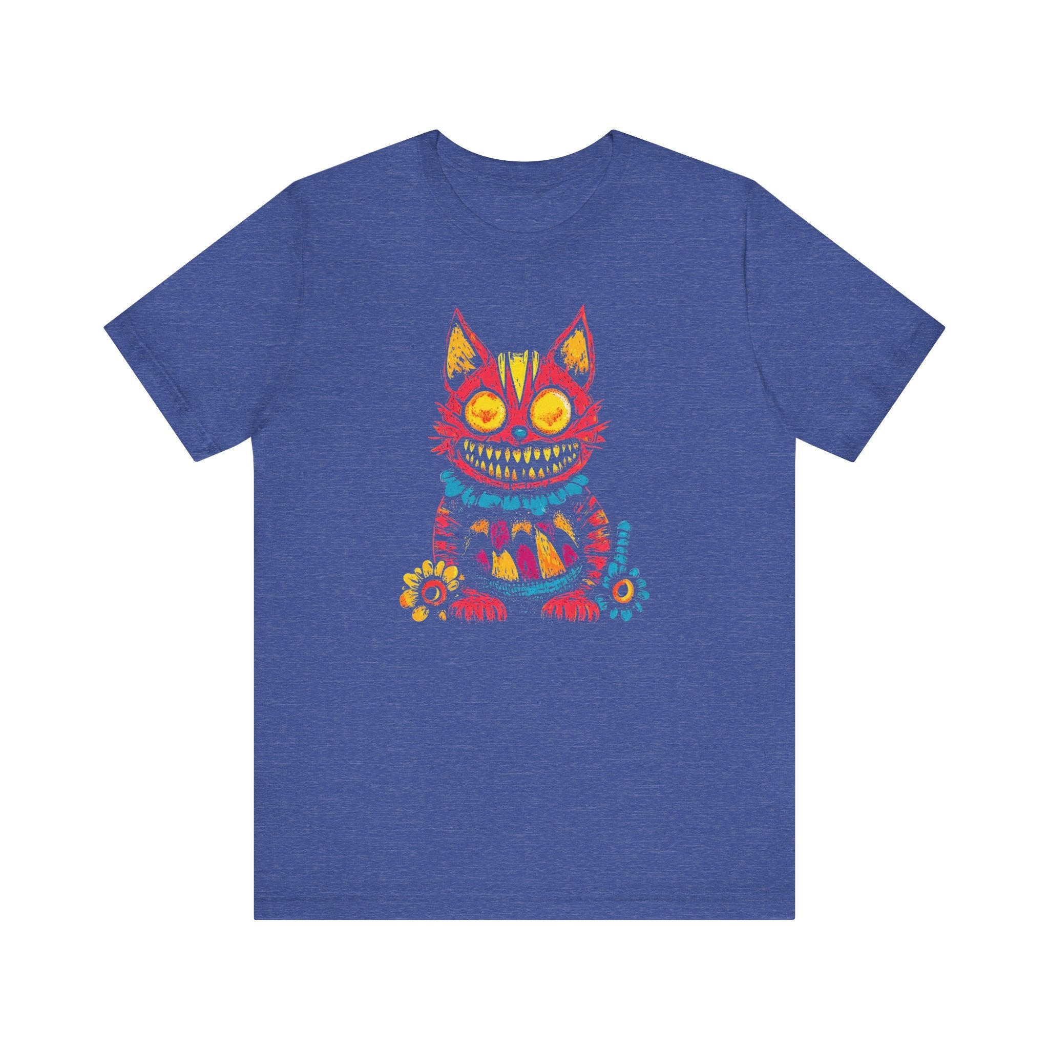 Psychedelic Grinning Cat Graphic Tee