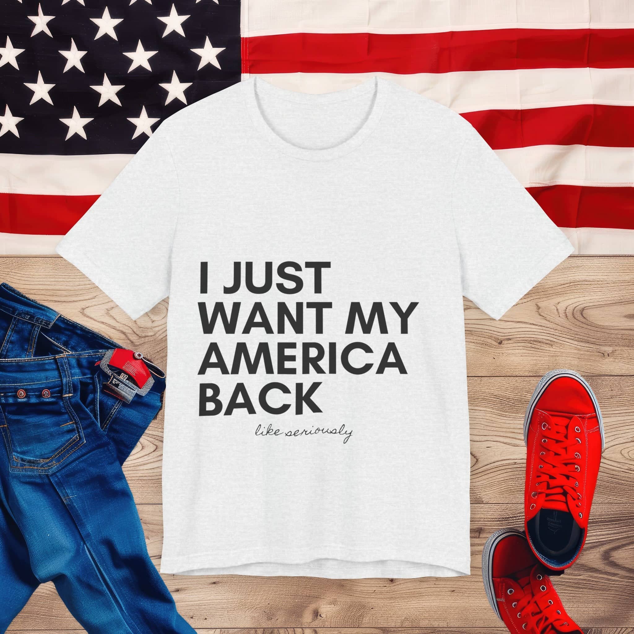 Vintage America Love Tee Unisex Jersey Short Sleeve Tee