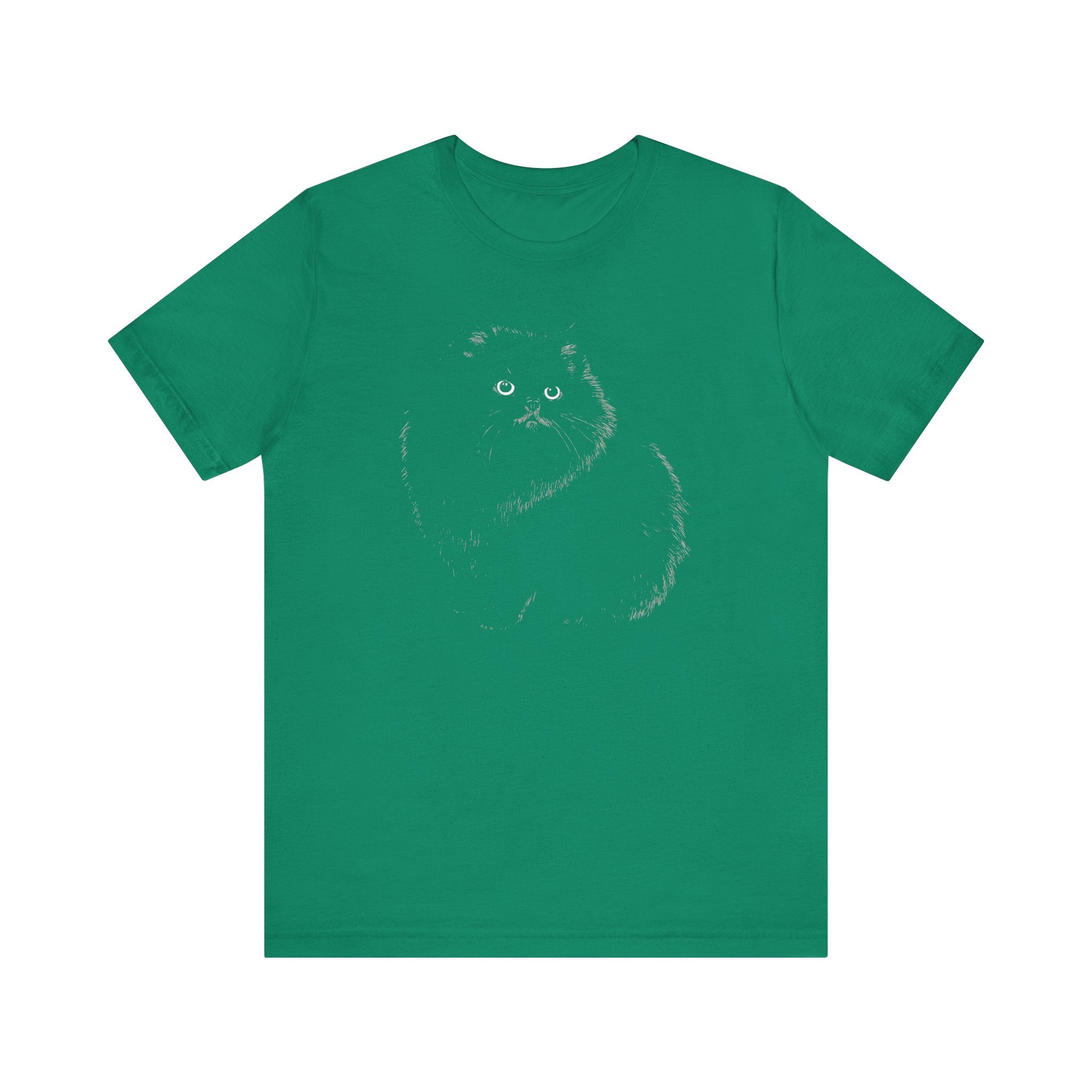 Fluffy Black Cat Graphic Tee