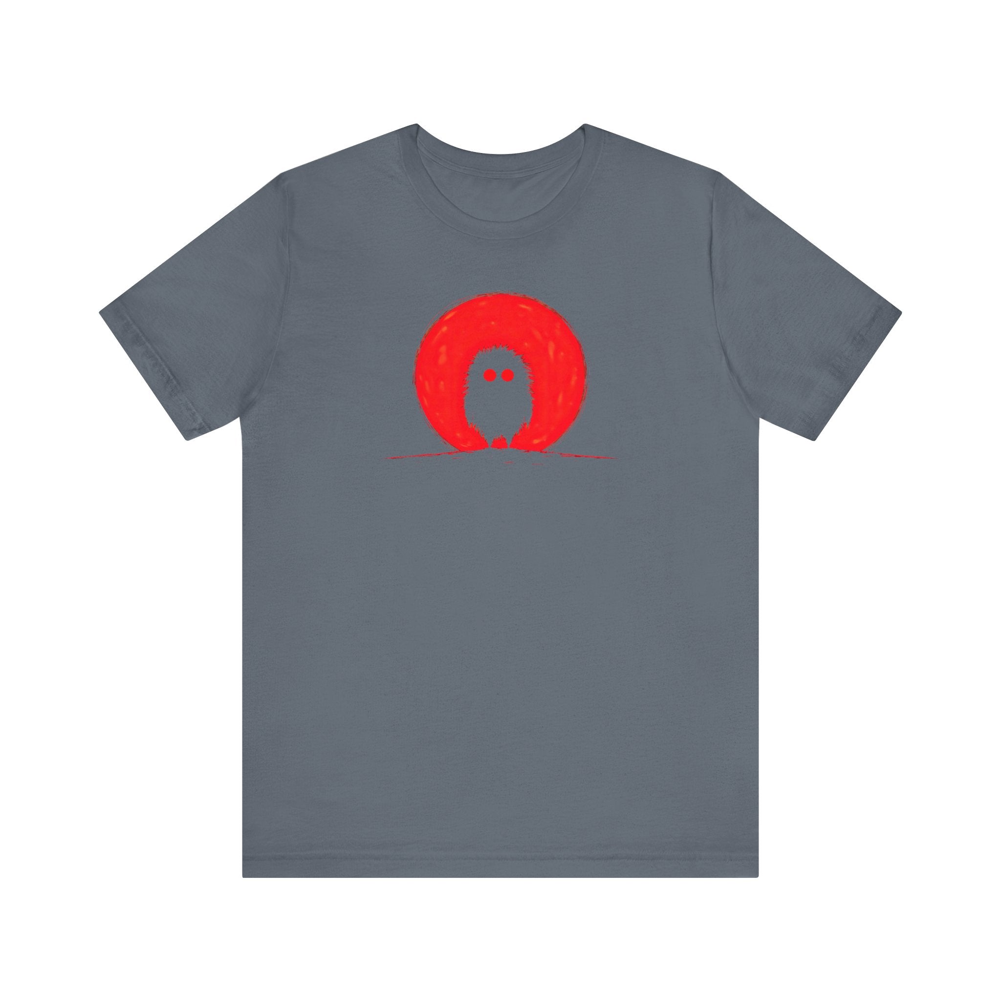 Red Moon Silhouette Creature Graphic Tee