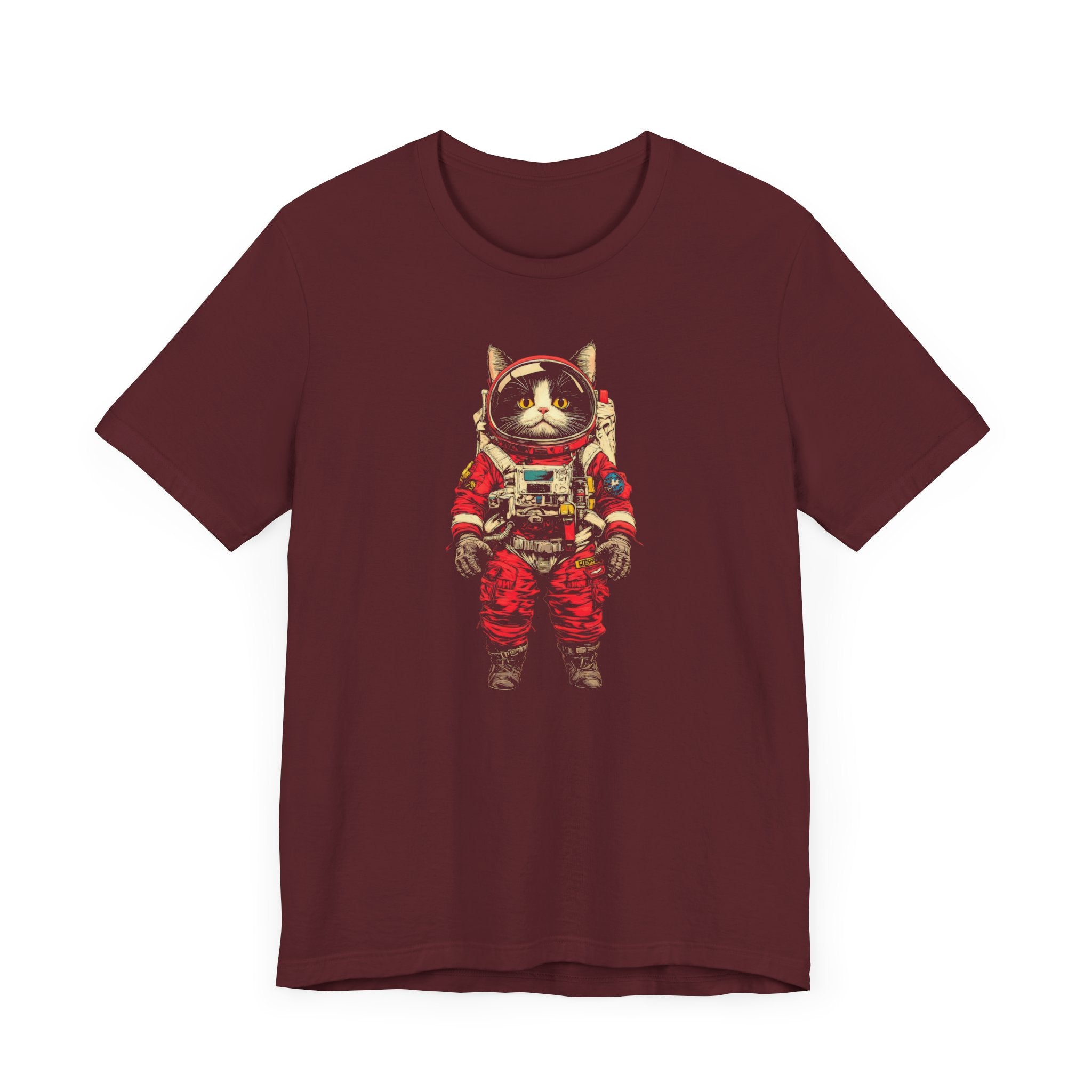 Fearless Space Cat Astronaut Graphic Tee