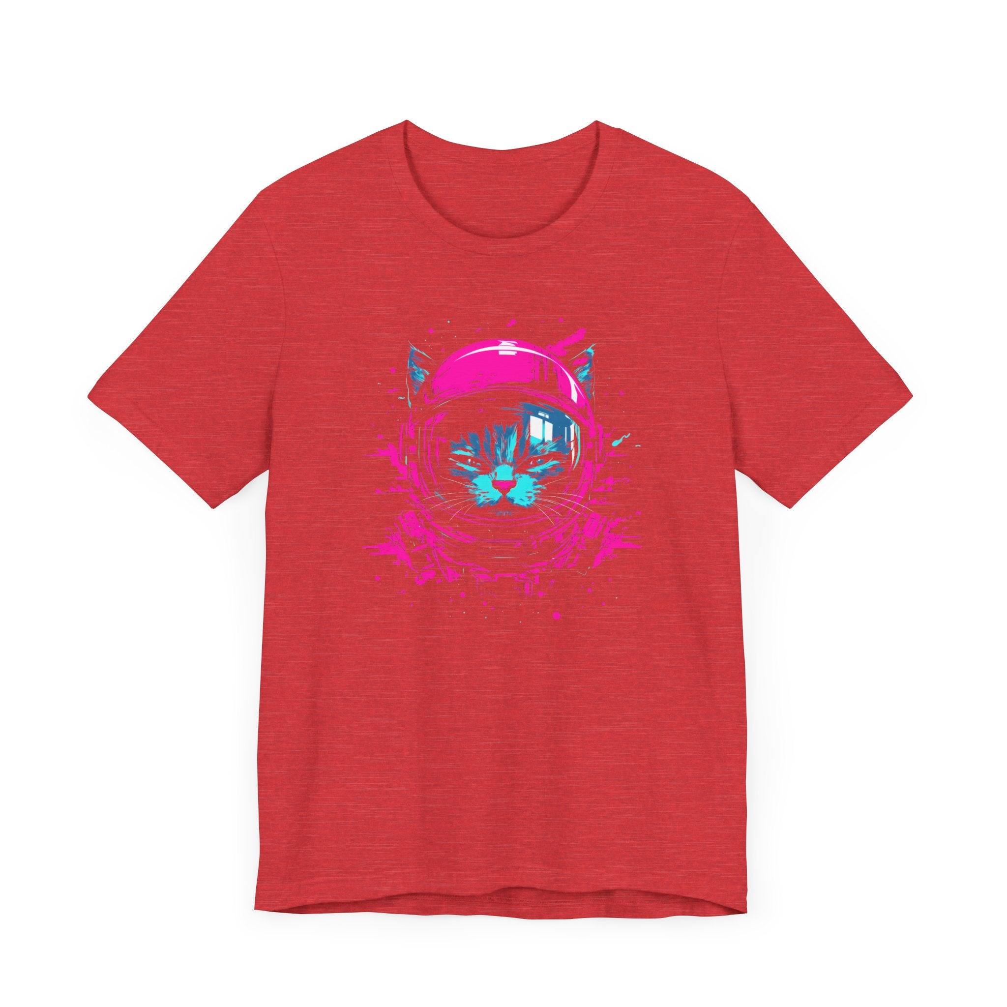 Neon Astronaut Cat T-Shirt