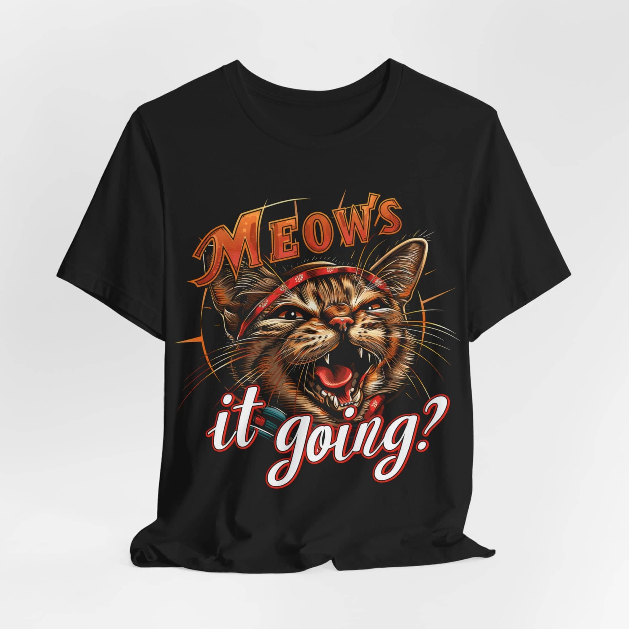 Meow’s It Going Cat T-Shirt Funny Cat Lover Tee
