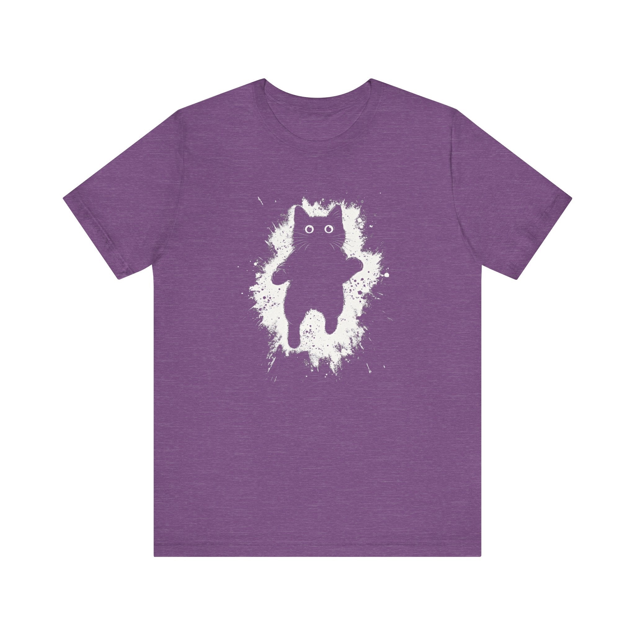 Floating Cat T-Shirt Minimalist and Quirky Design