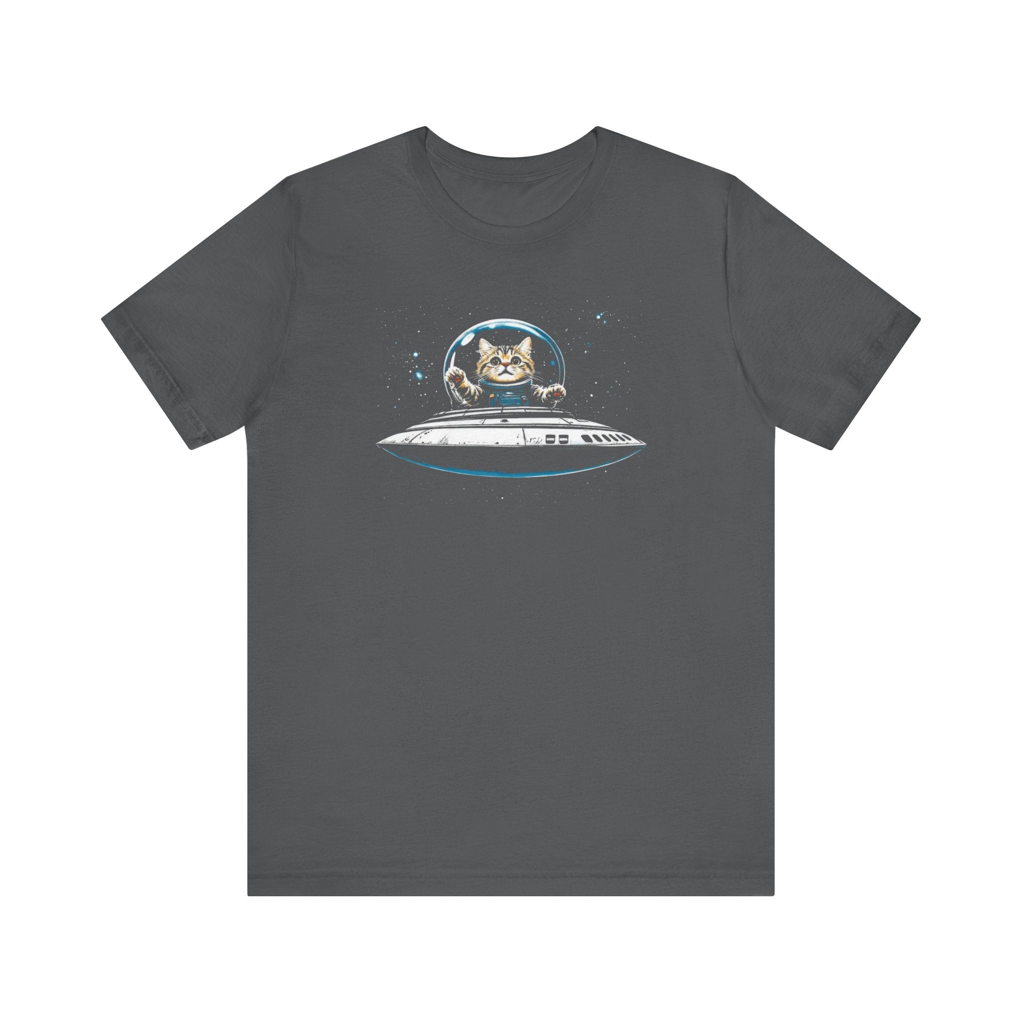 Cat in UFO T-Shirt