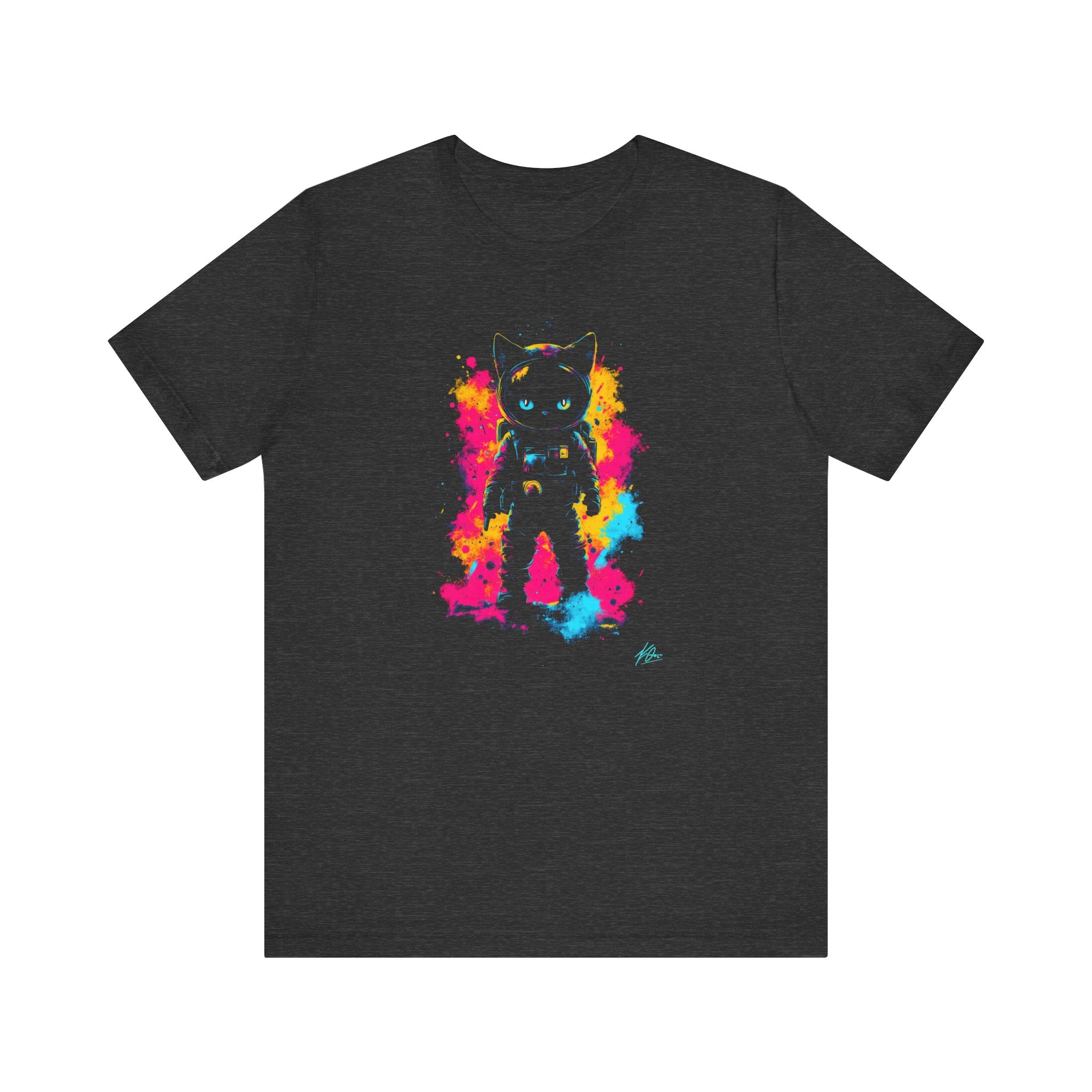 Neon Astronaut Cat T-Shirt