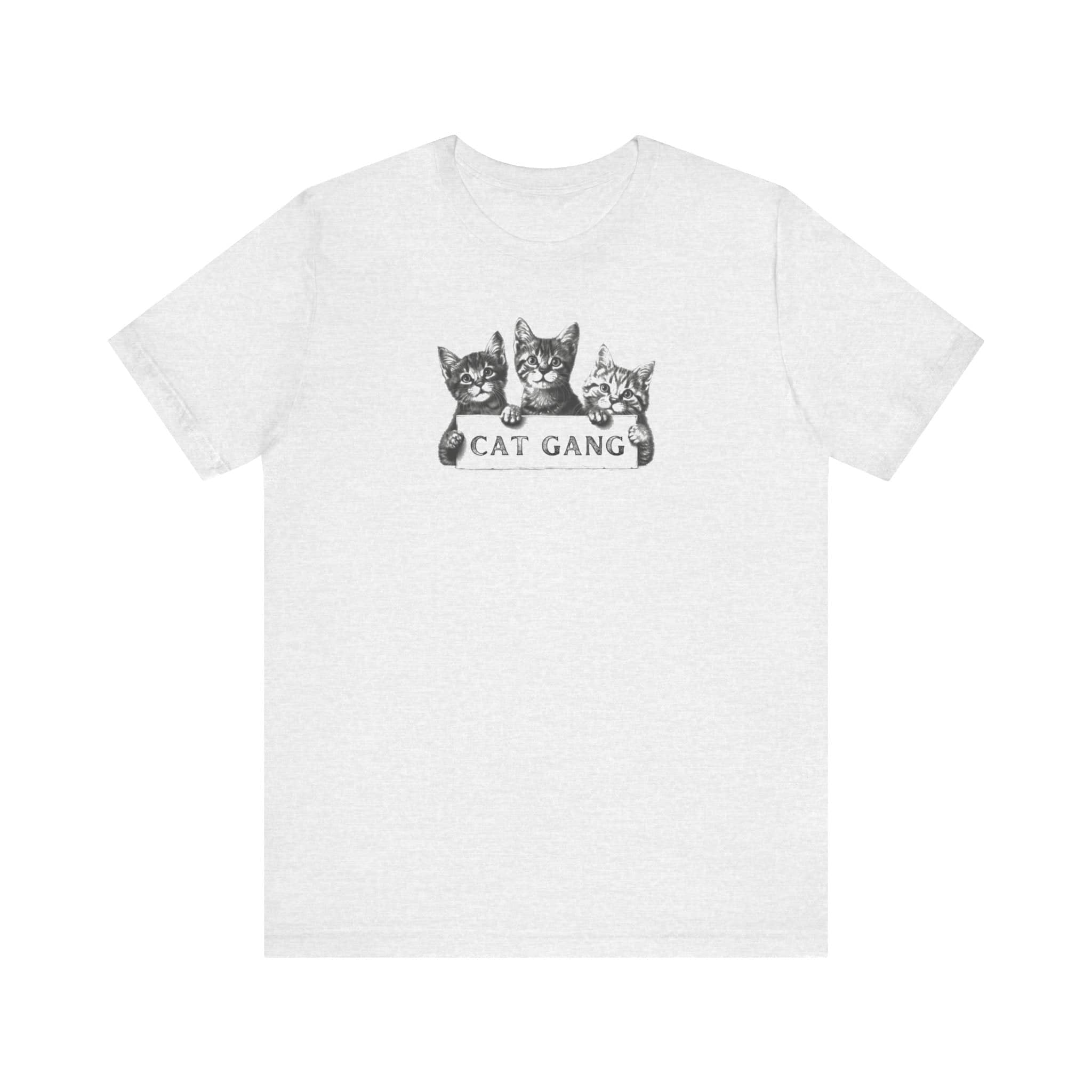 Cat Gang Shirt Funny Cat Lover Kitten Unisex Jersey Short Sleeve Tee