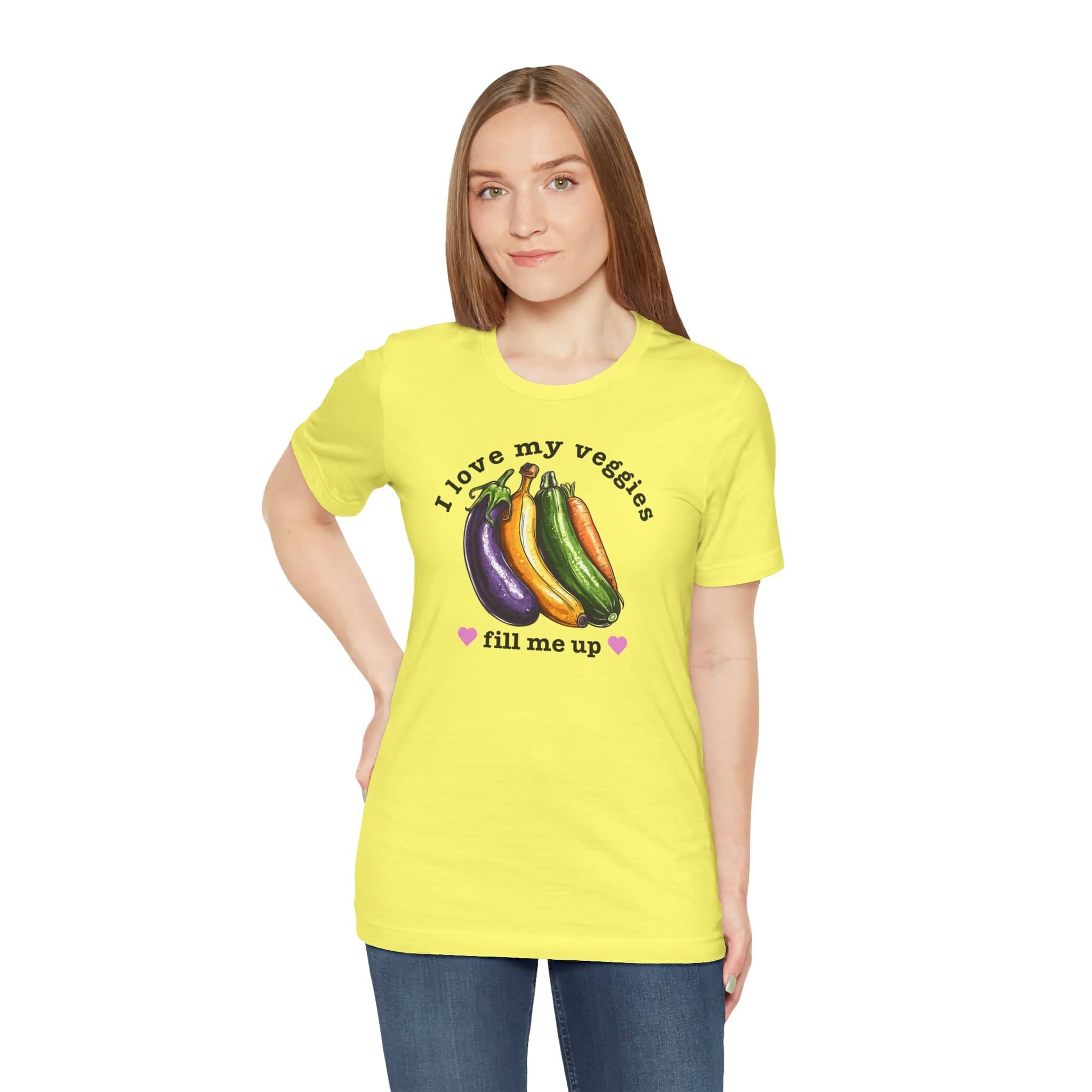 I Love My Veggies Fill Me Up Shirt Funny Vegetable Lover Tee