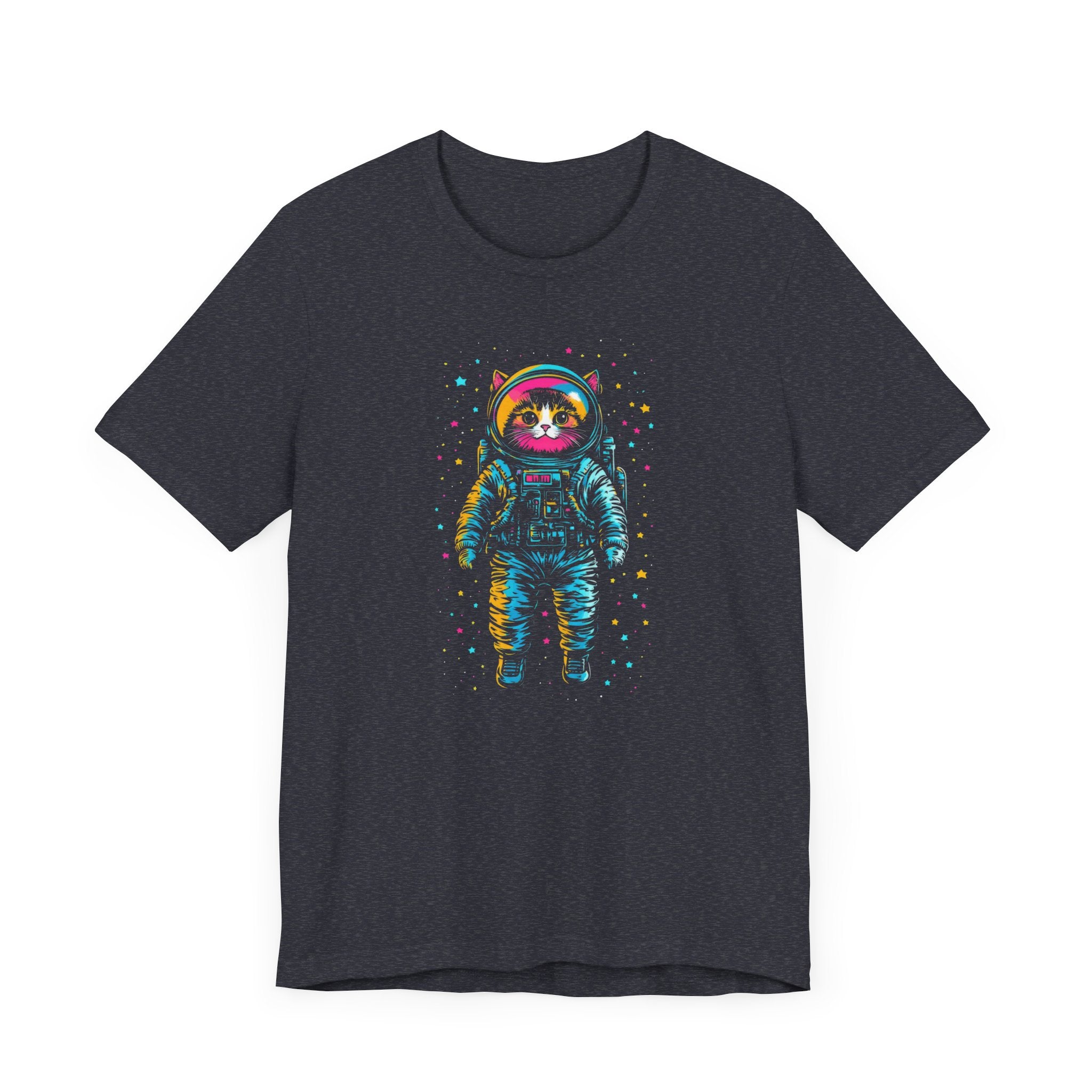 Neon Cosmic Catstronaut T-Shirt