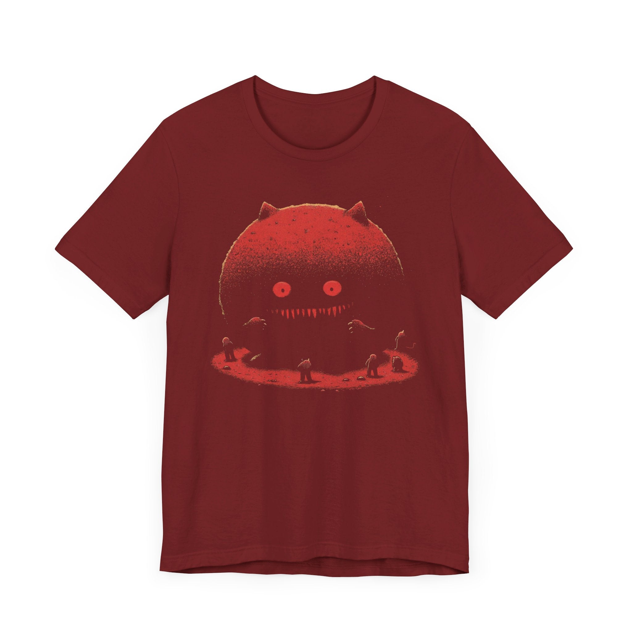 Eerie Cat Moon T-Shirt - Spooky Night Design