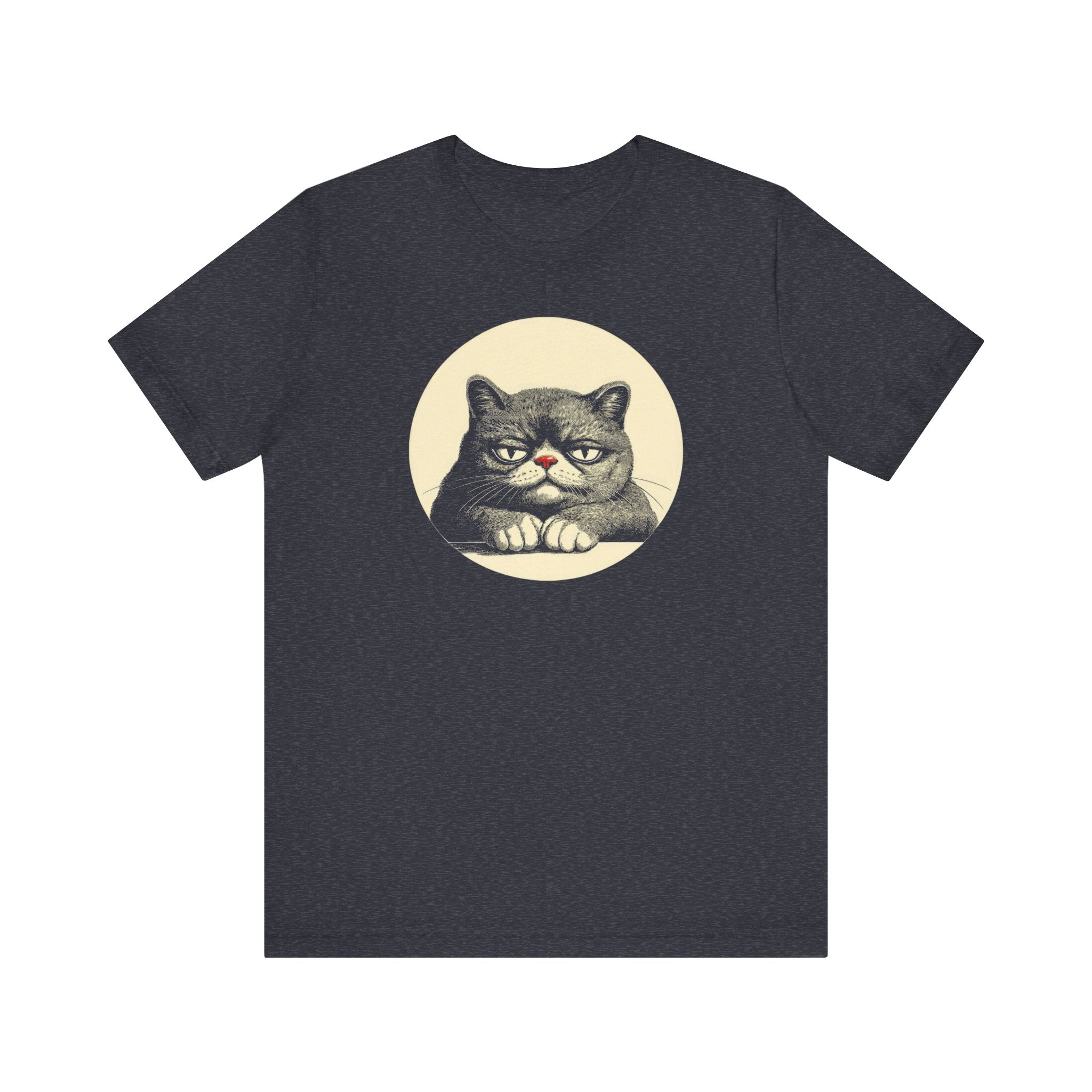 Grumpy Cat Graphic Tee – Vintage Style Cat Lover Shirt