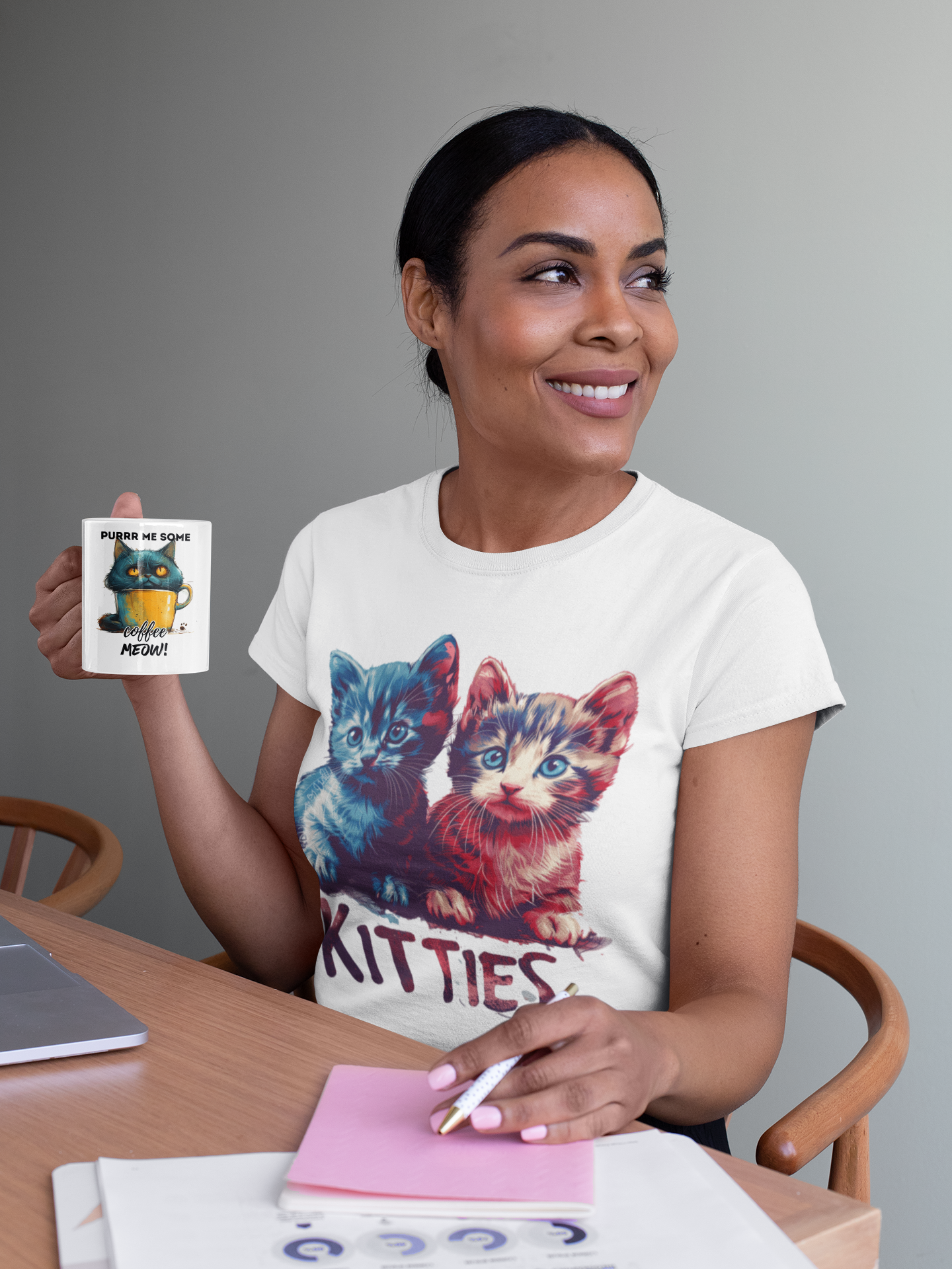 Kitties Ladies' 5.3 oz. T-Shirt