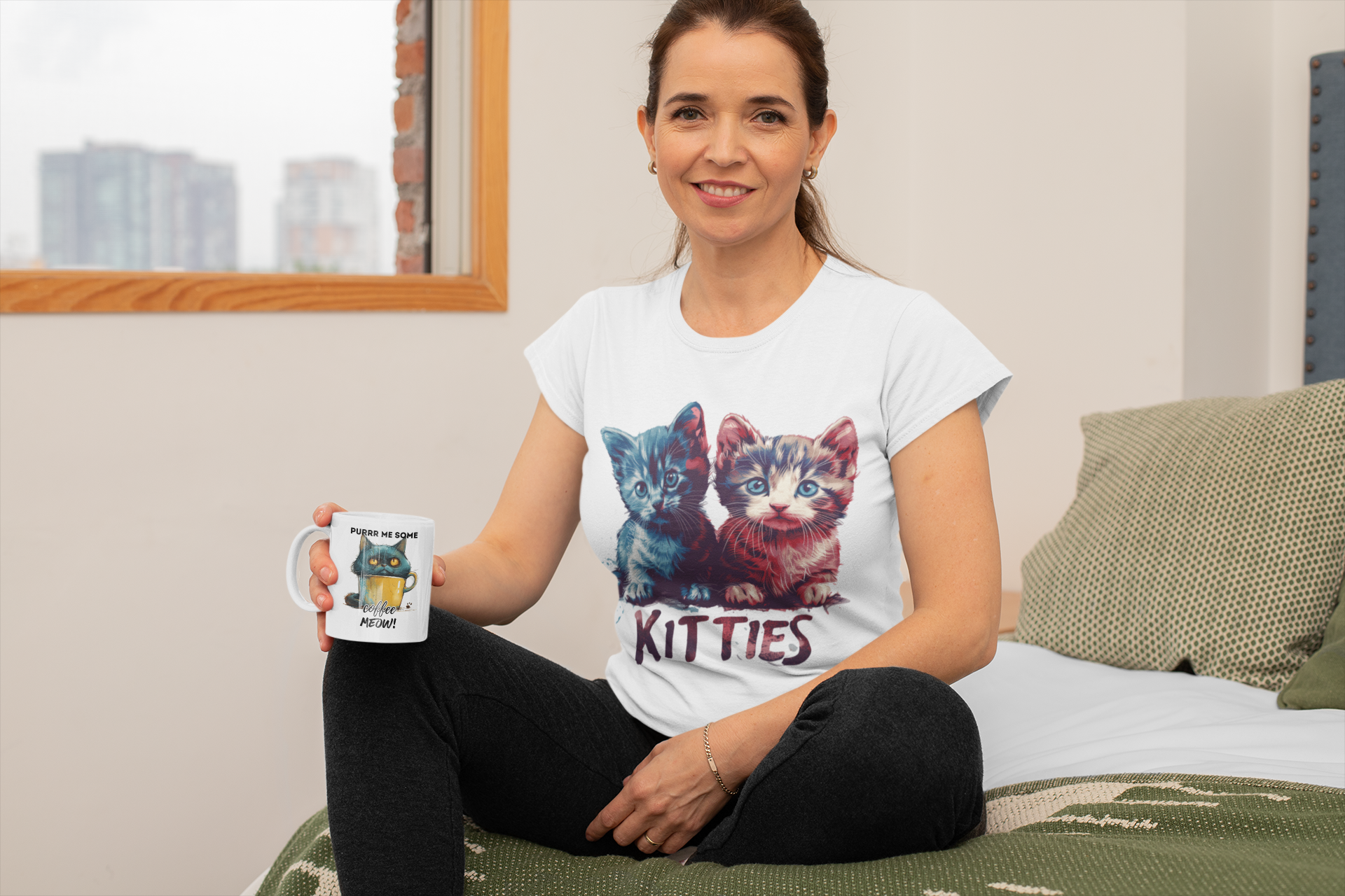 Kitties Ladies' 5.3 oz. T-Shirt