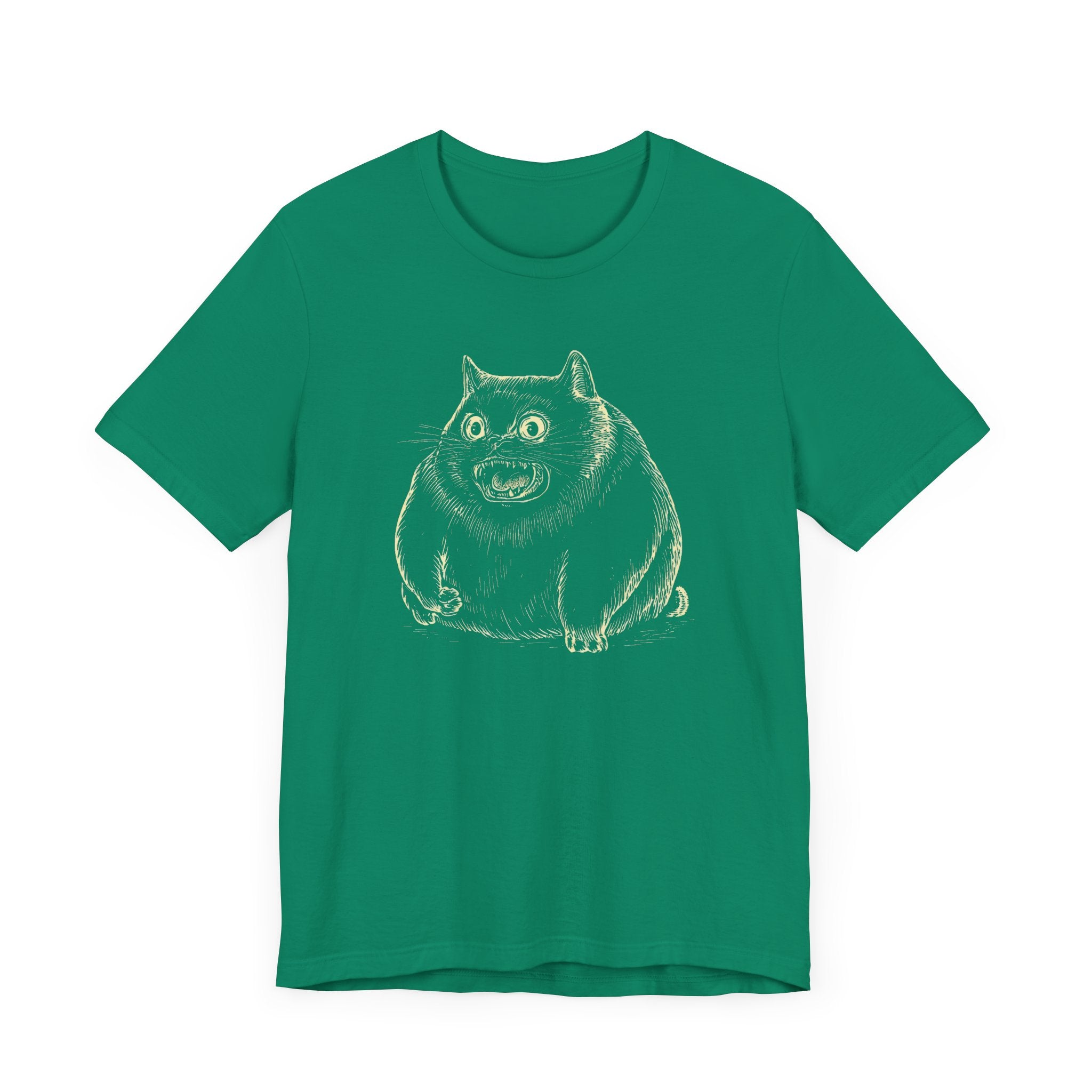 Furious Chonky Cat T-Shirt Funny and Quirky Design