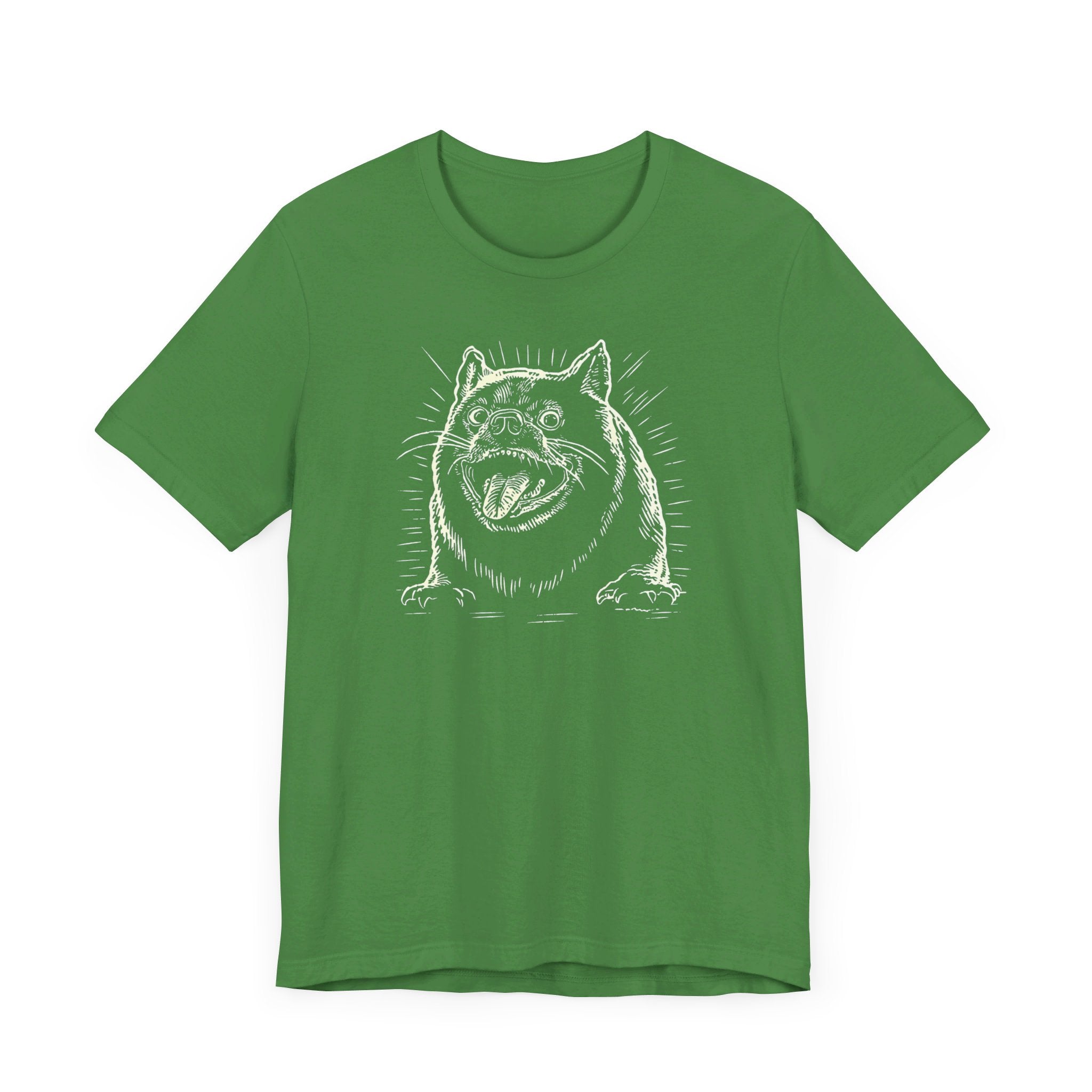 Excited Bulldog Graphic T-Shirt